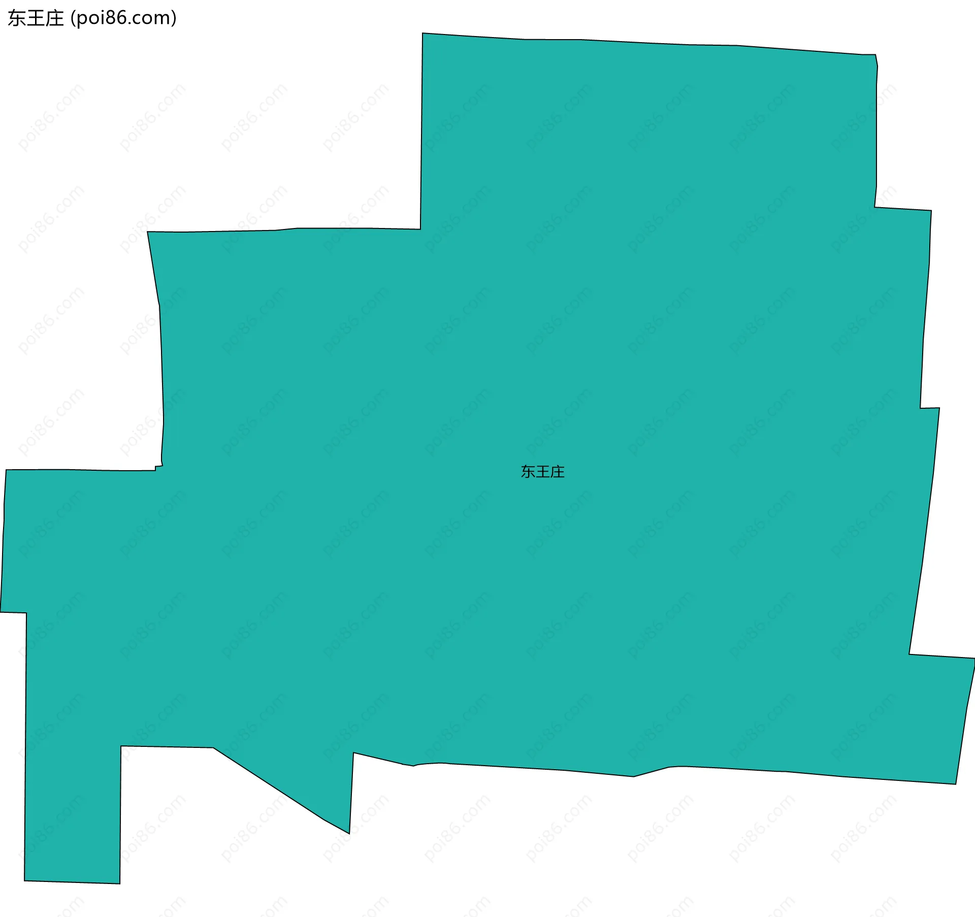 东王庄边界地图