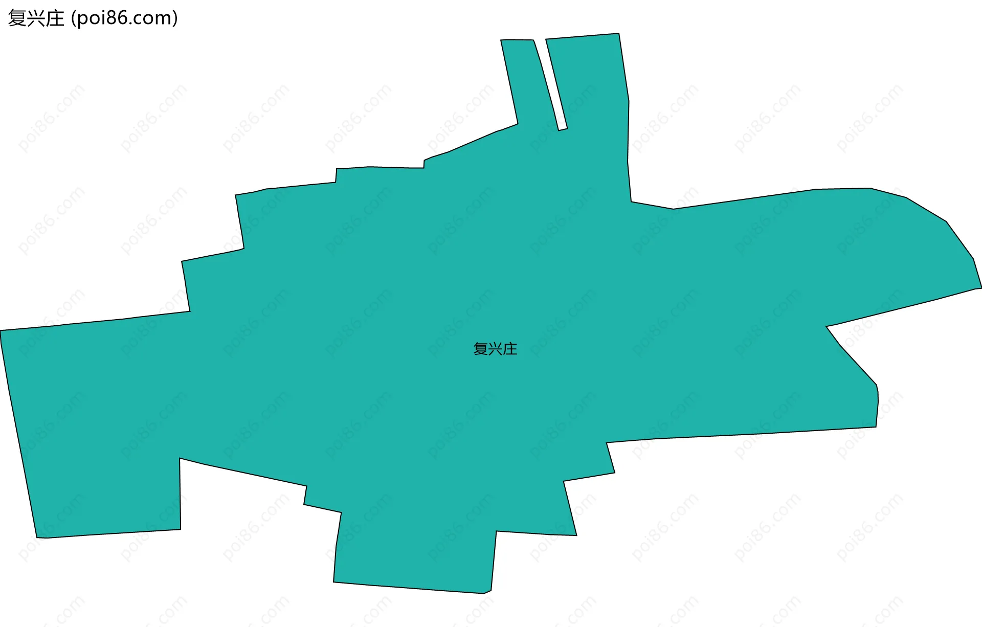 复兴庄边界地图