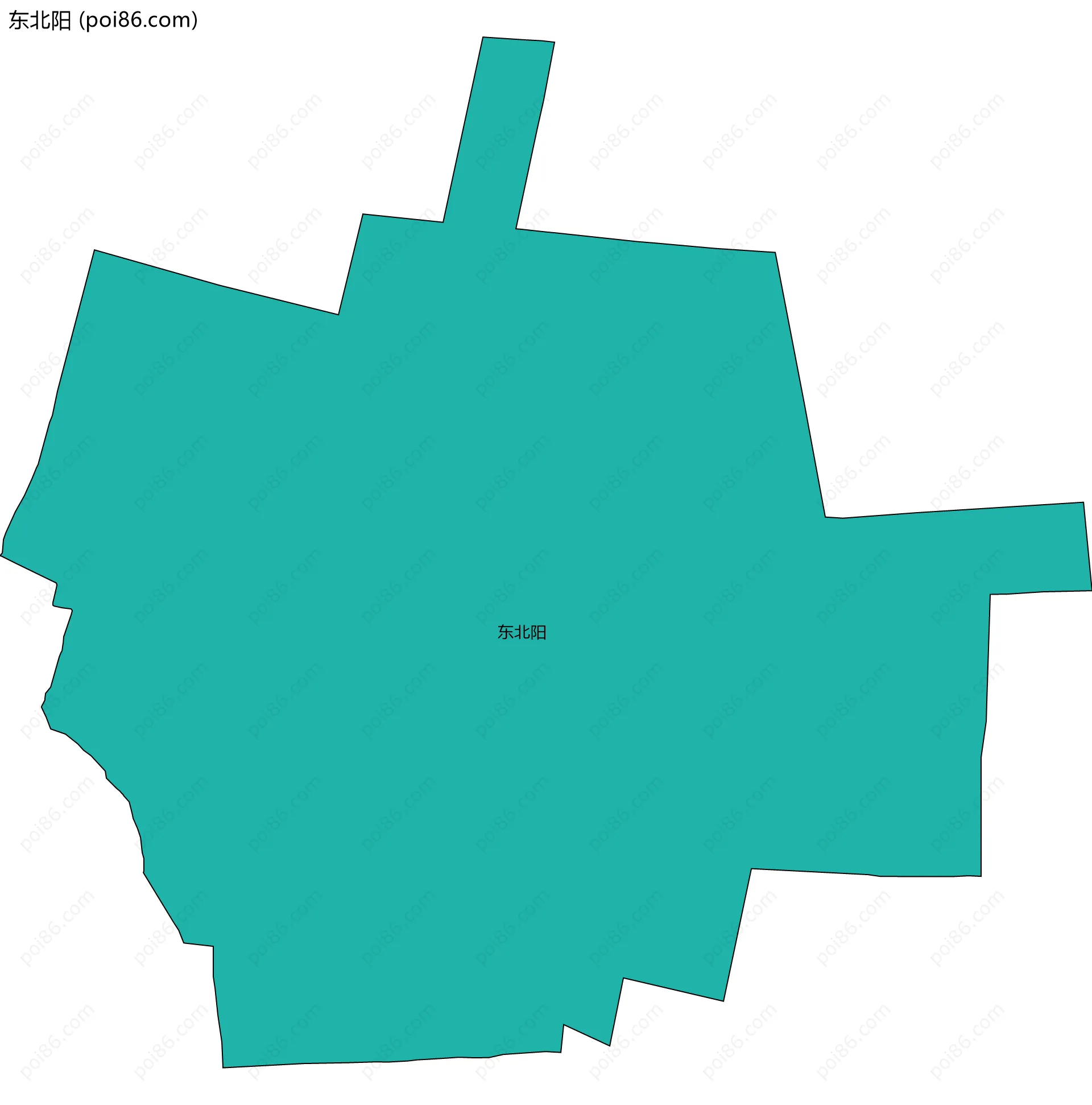 东北阳边界地图