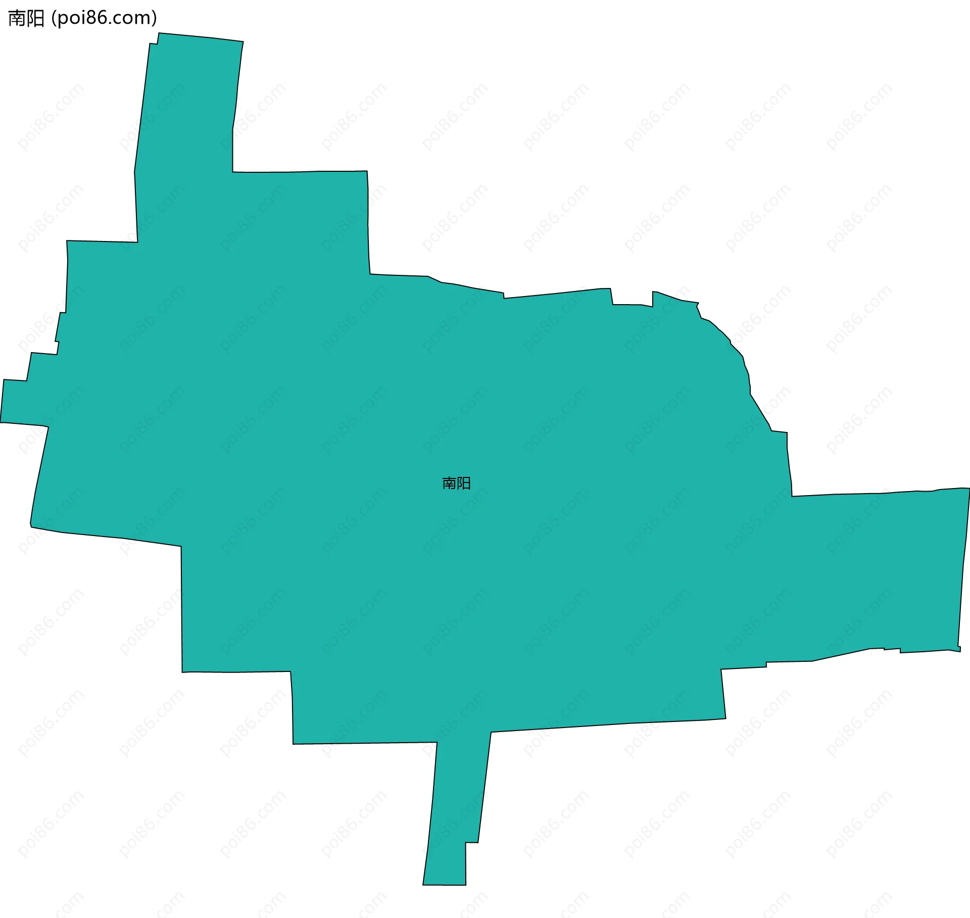 南阳边界地图