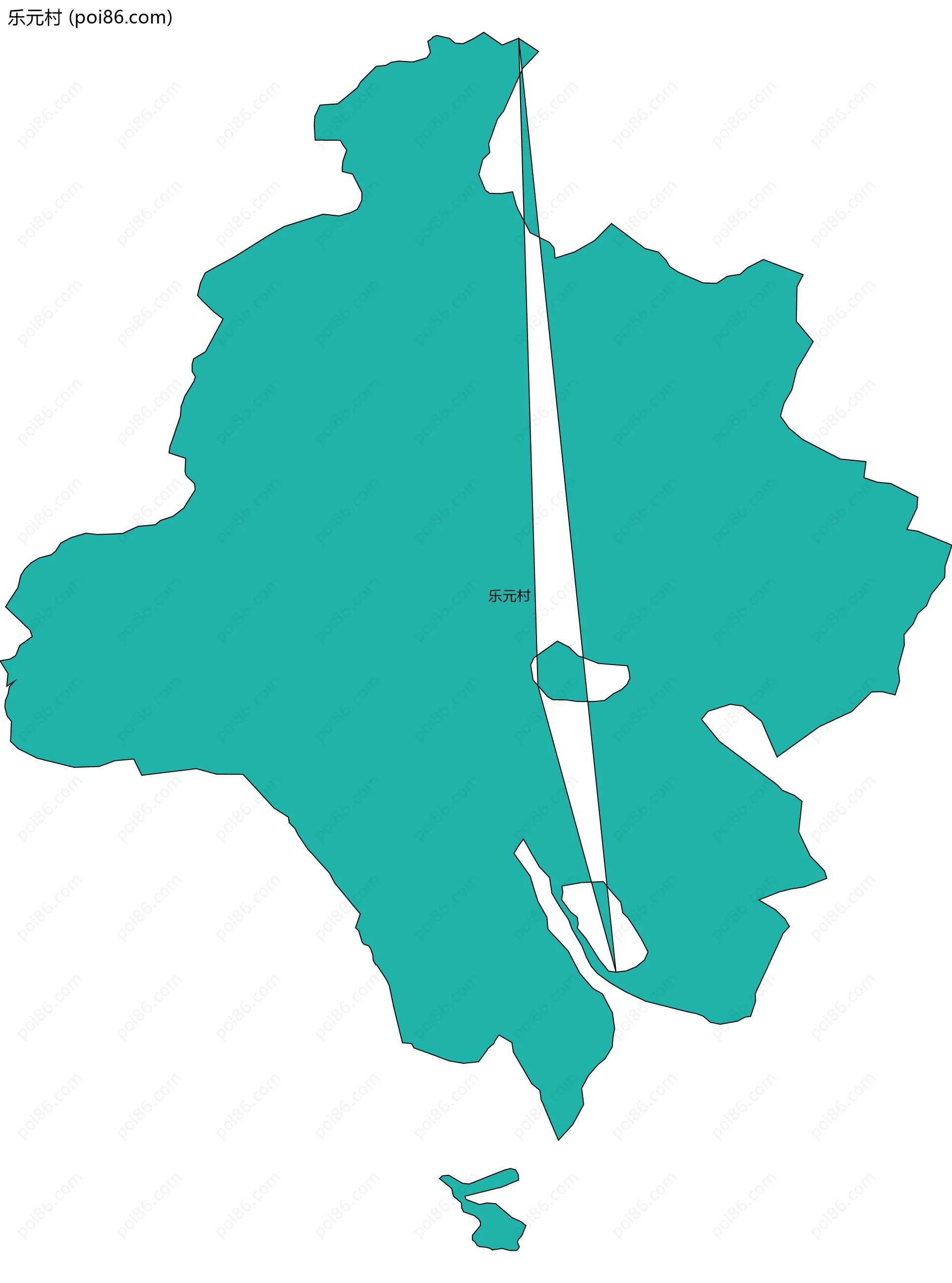乐元村边界地图