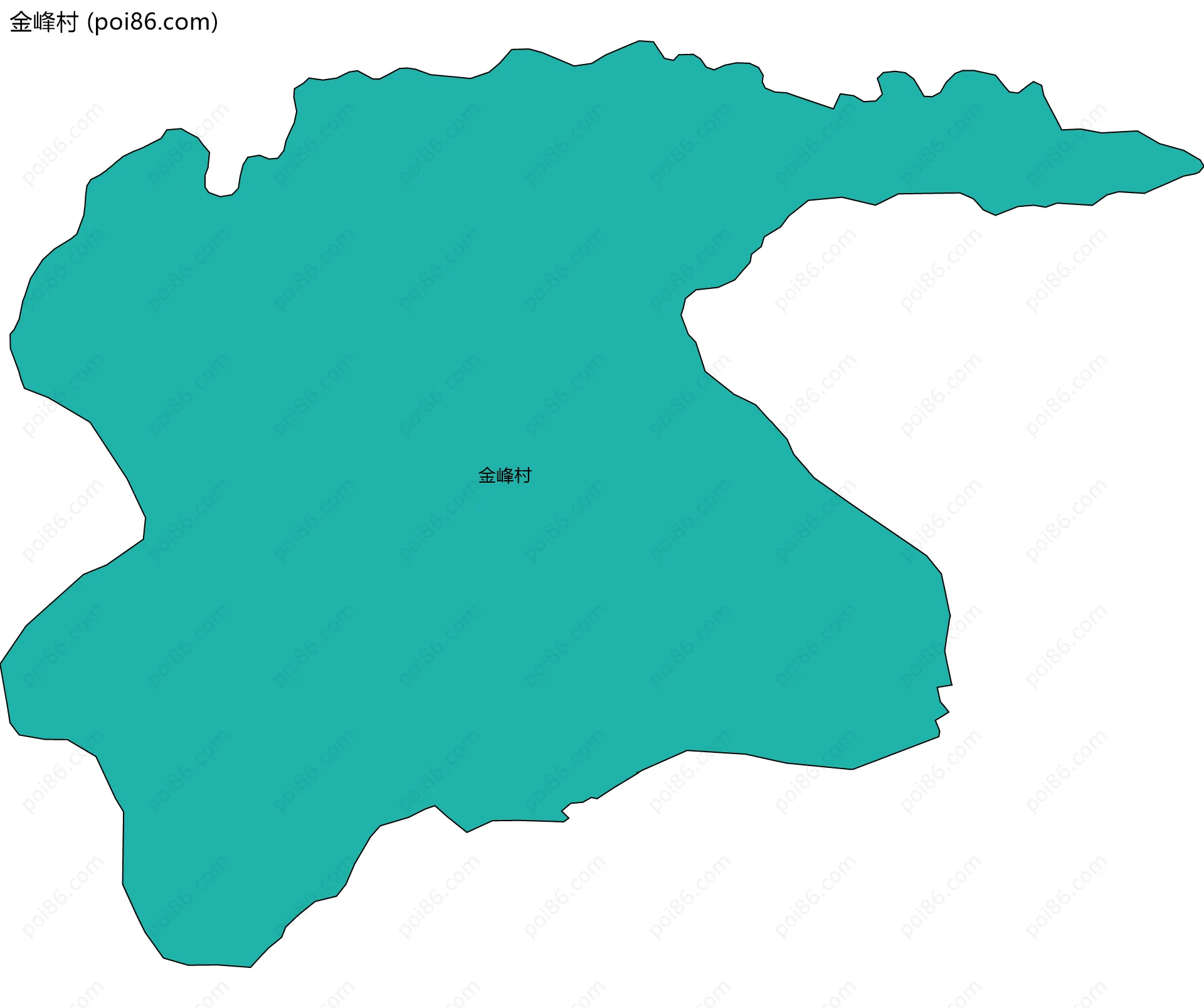 金峰村边界地图