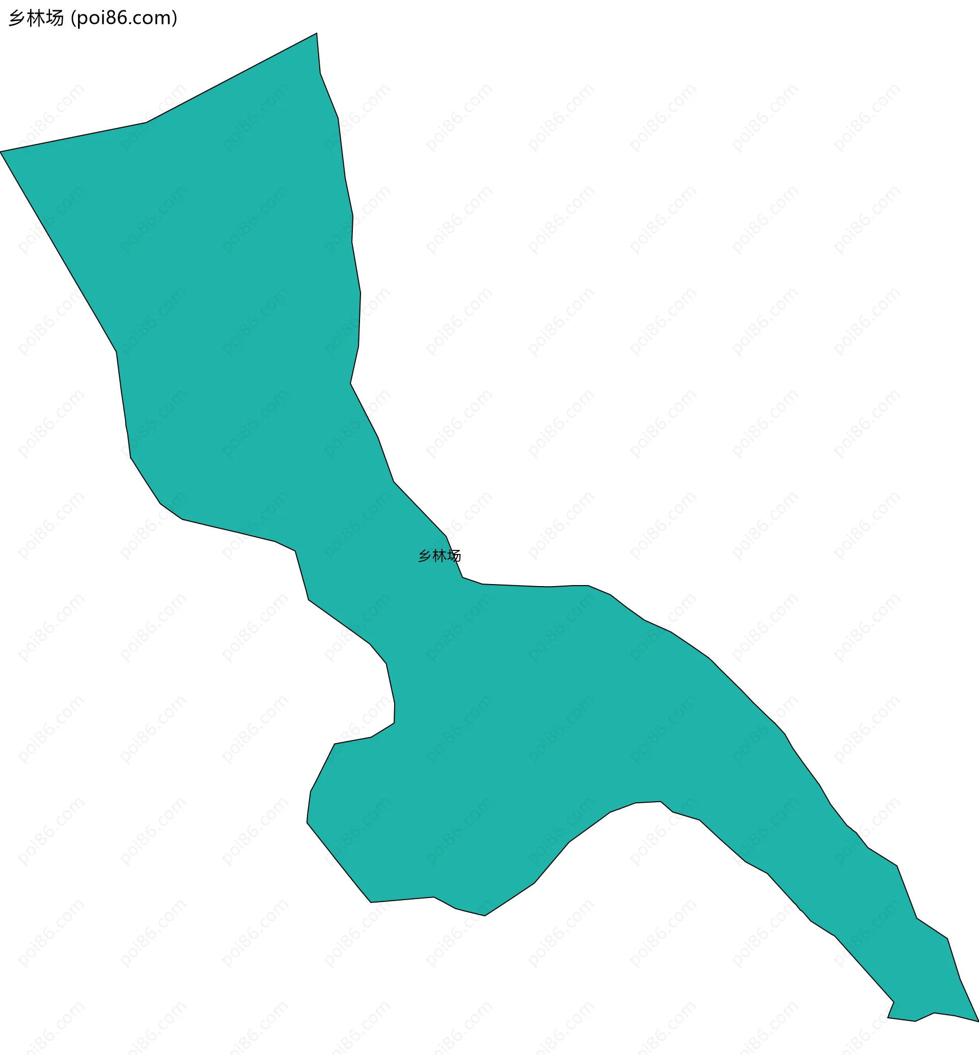 乡林场边界地图