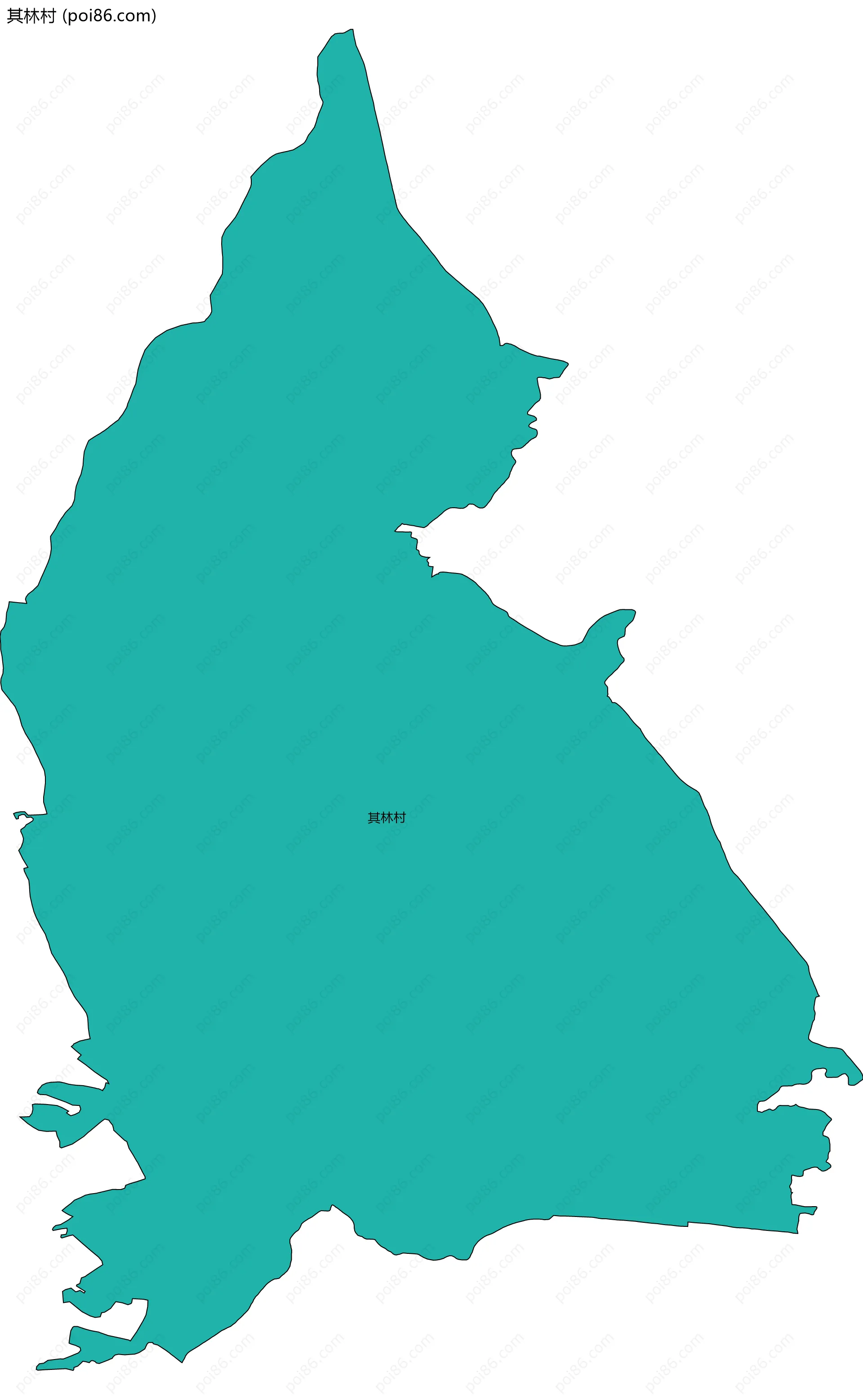 其林村边界地图