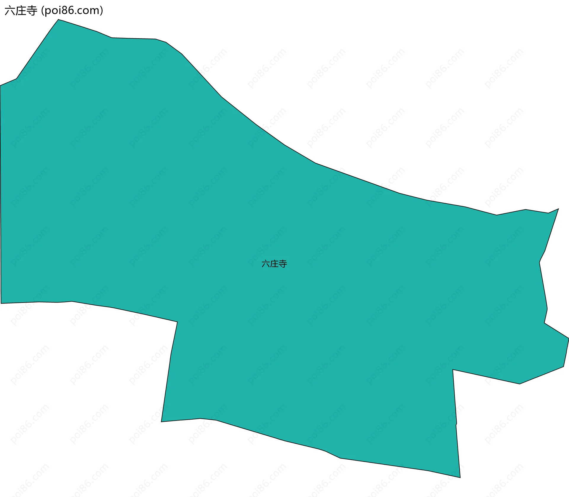 六庄寺边界地图