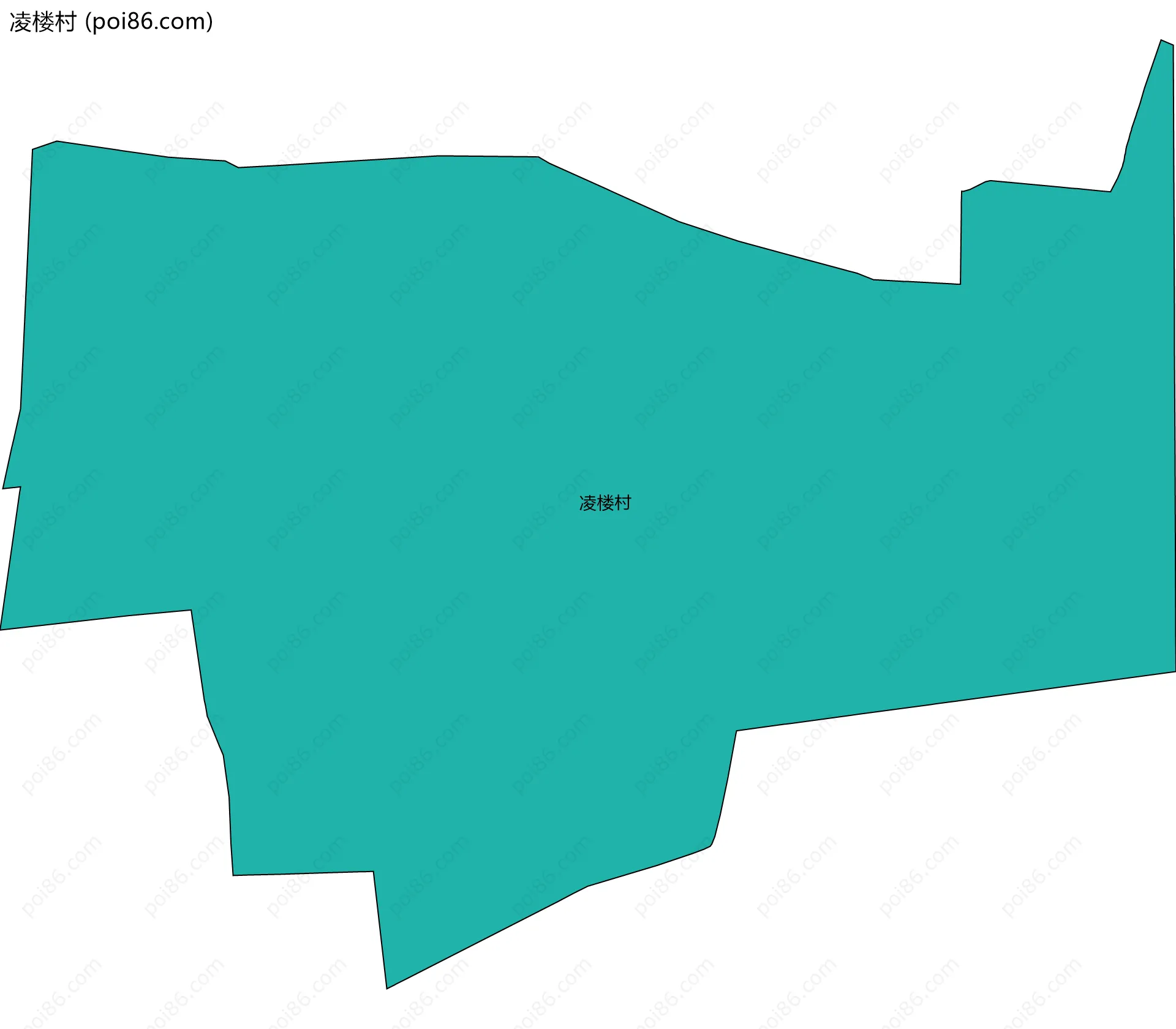 凌楼村边界地图