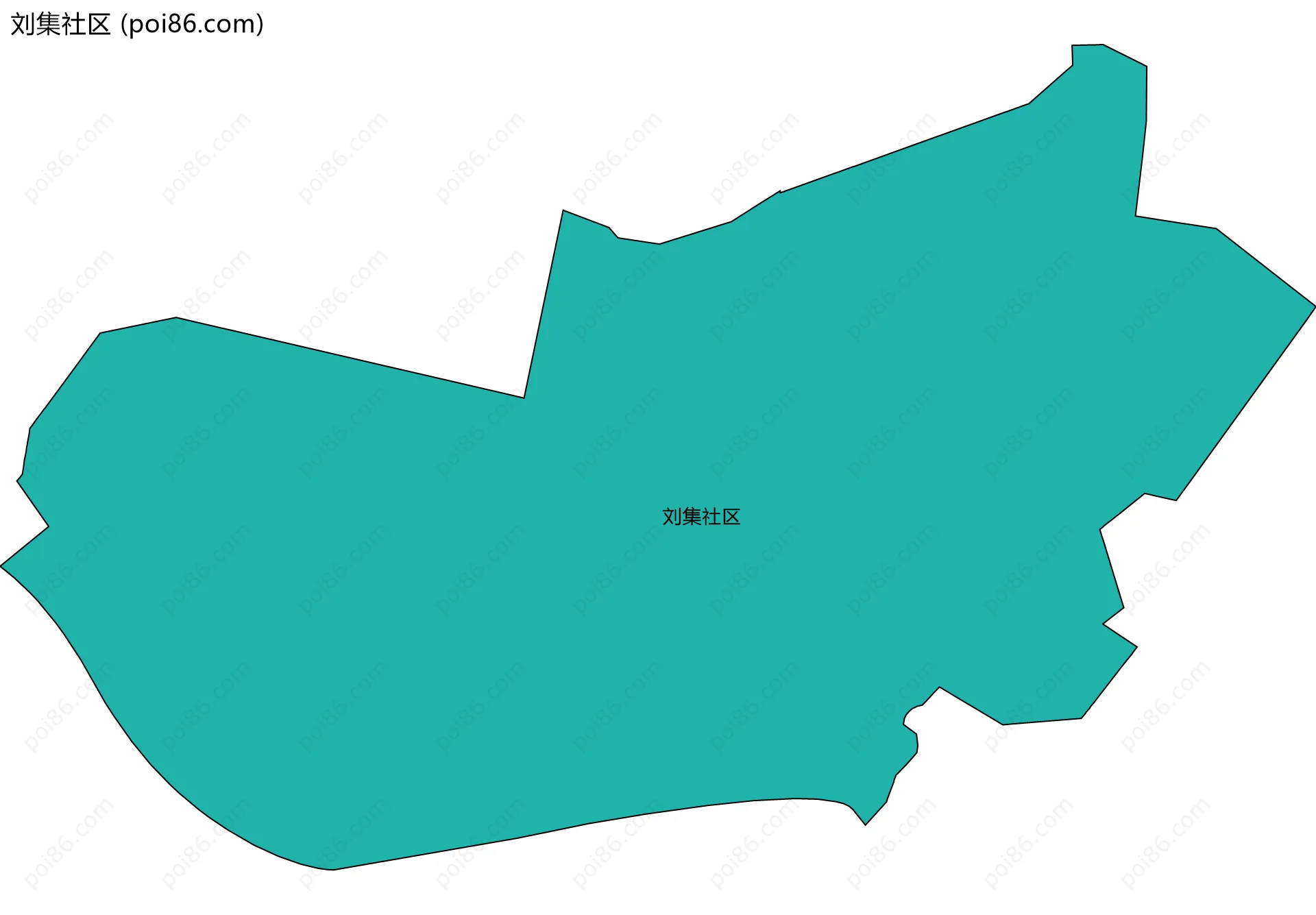 刘集社区边界地图