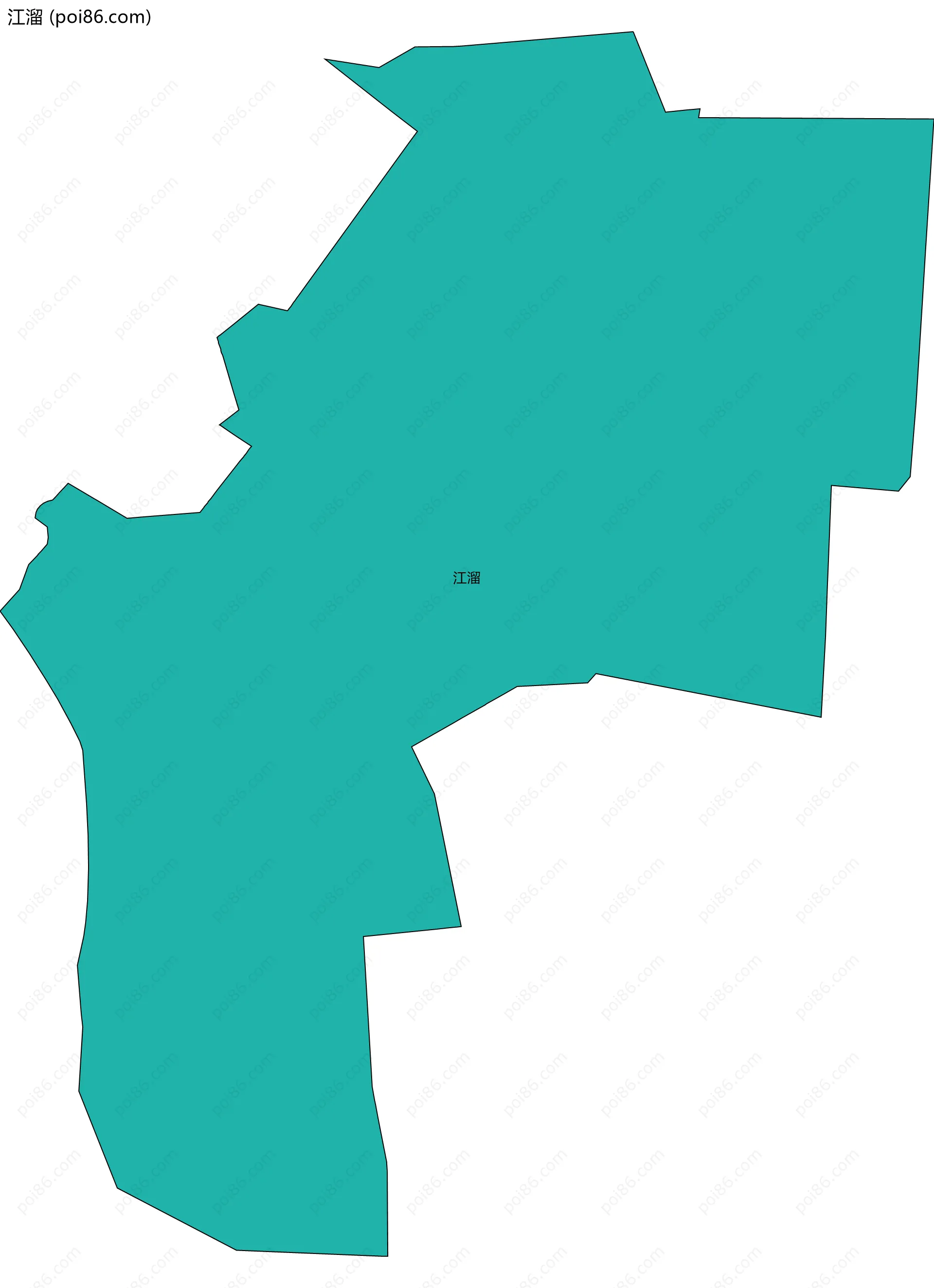 江溜边界地图