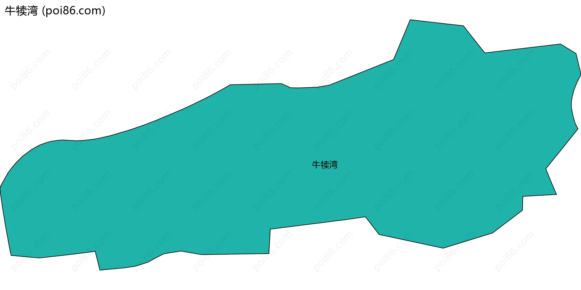 牛犊湾边界地图