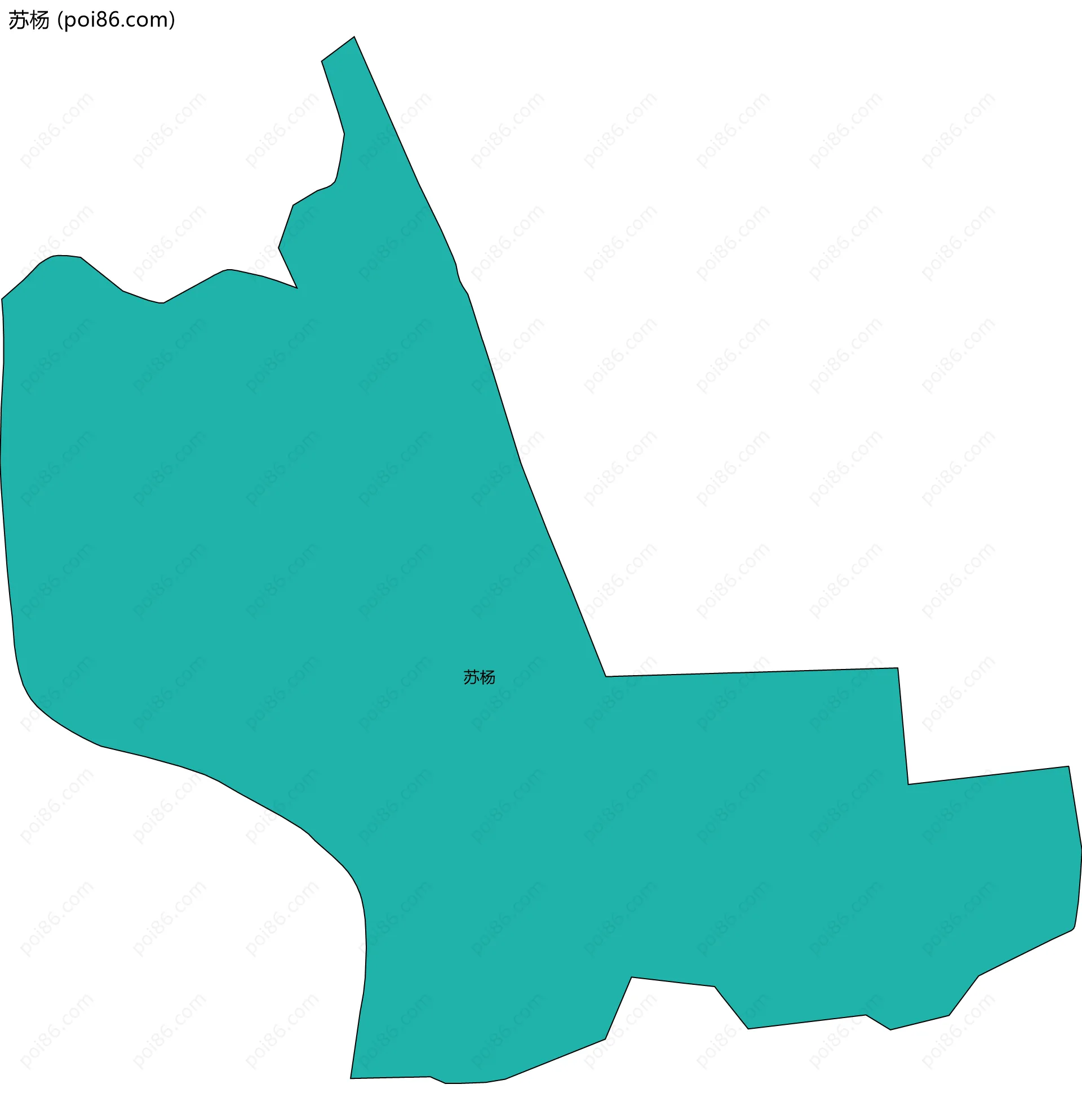 苏杨边界地图