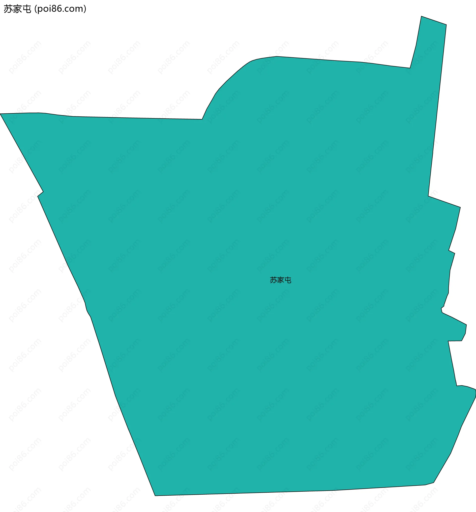 苏家屯边界地图