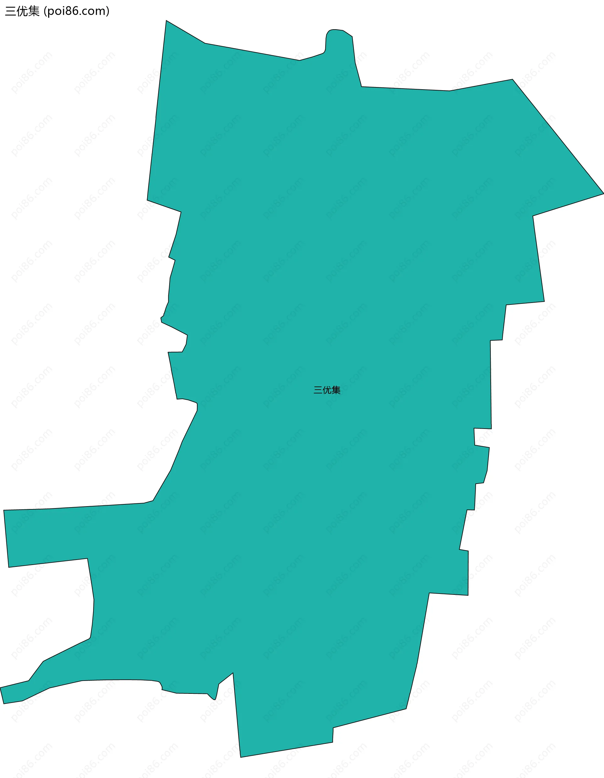 三优集边界地图