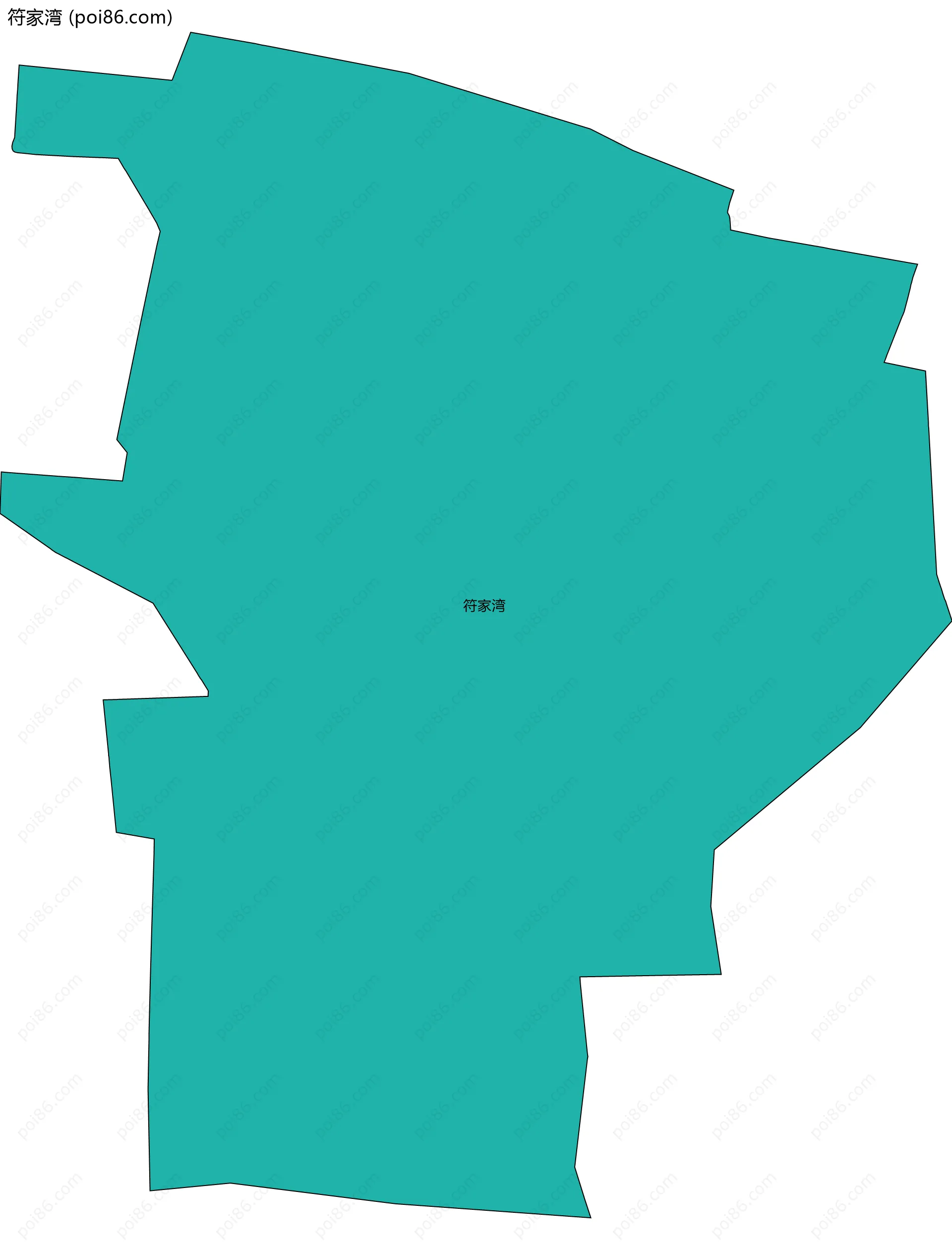 符家湾边界地图