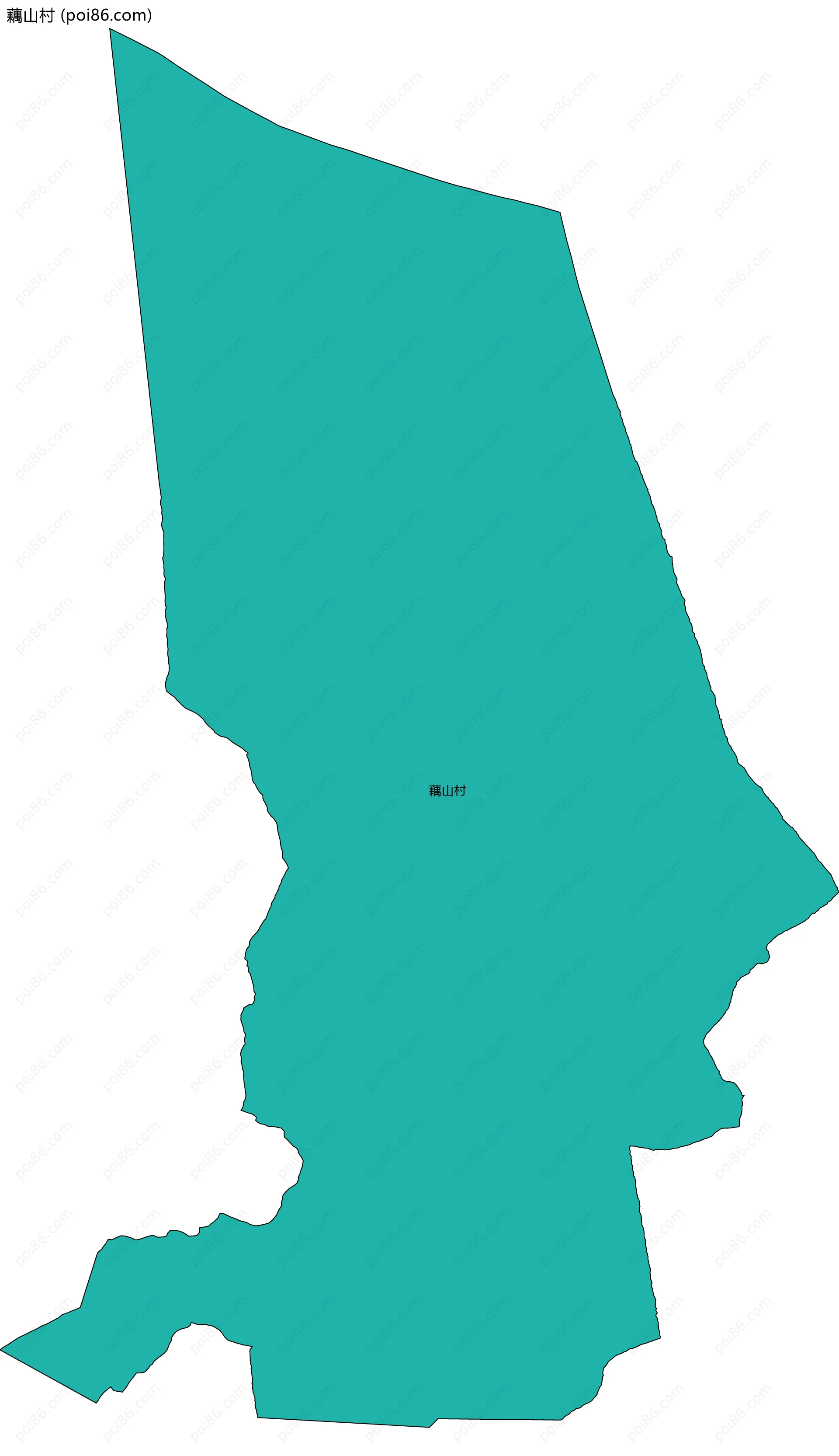 藕山村边界地图