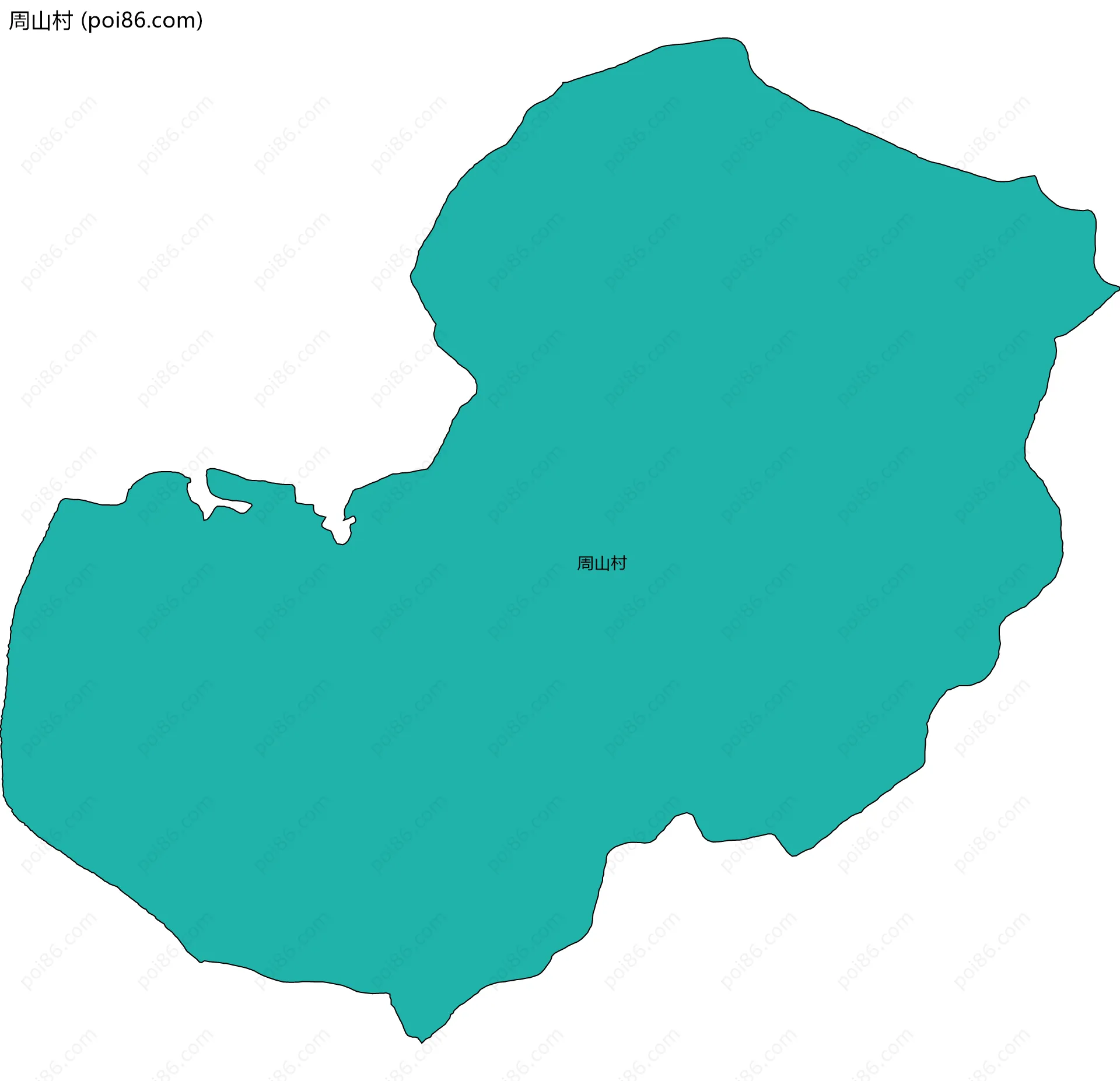 周山村边界地图