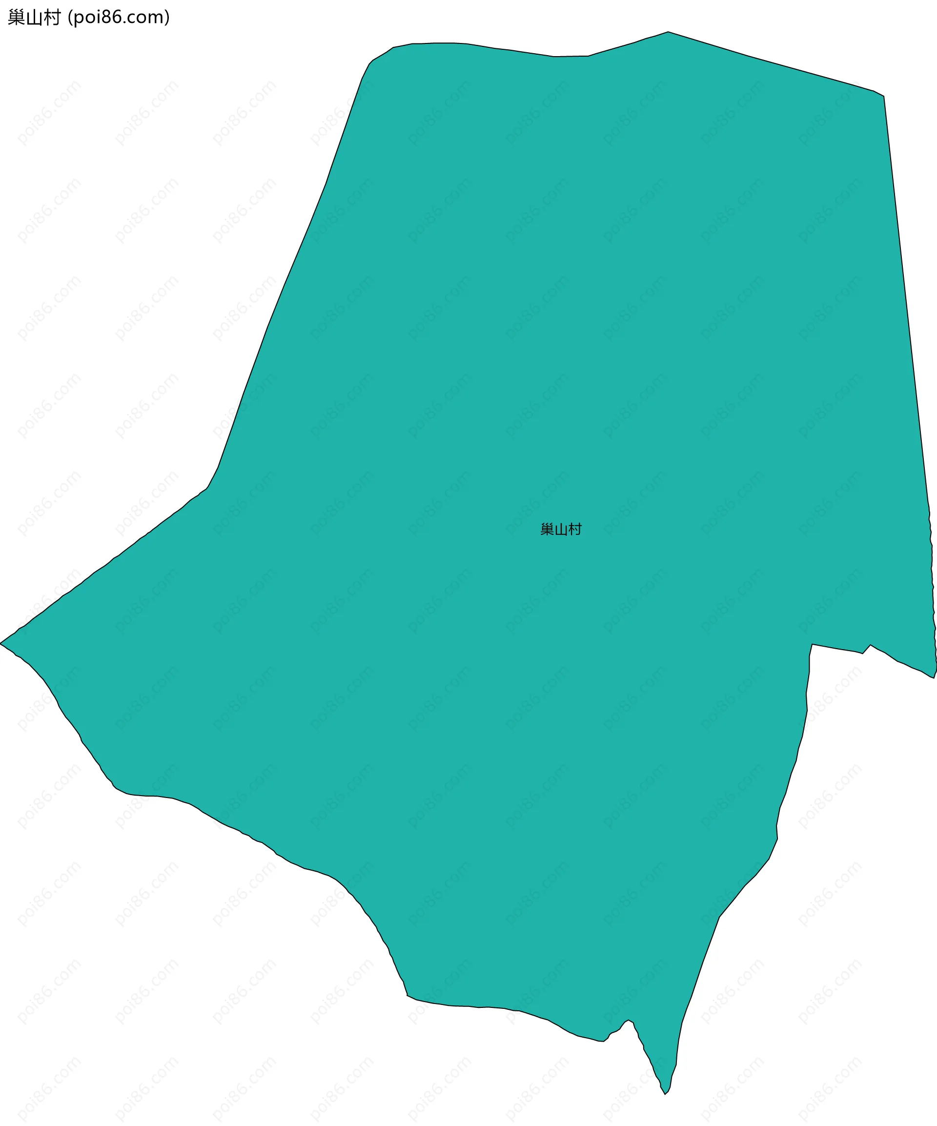 巢山村边界地图