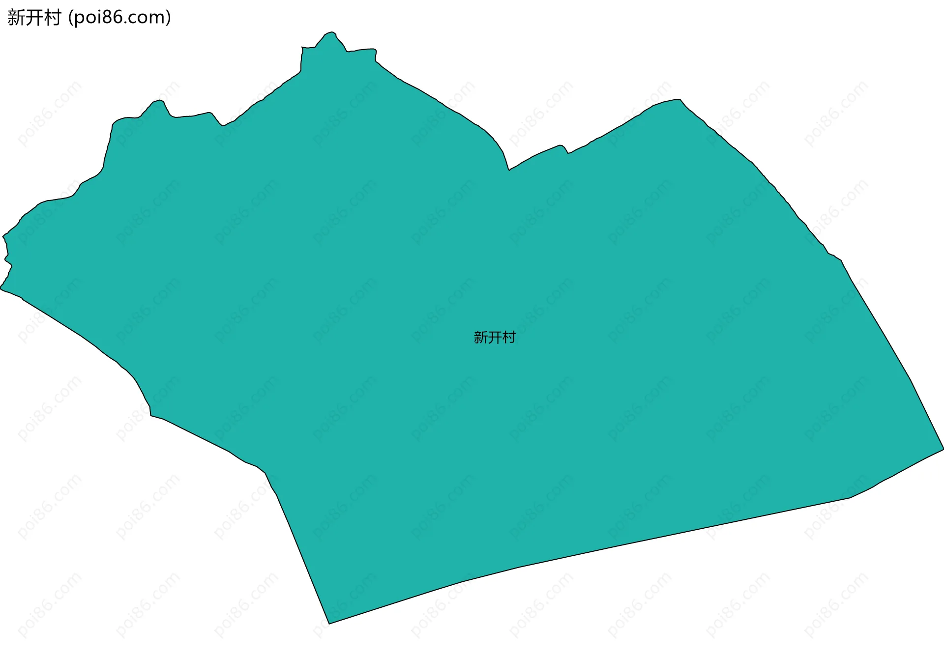 新开村边界地图