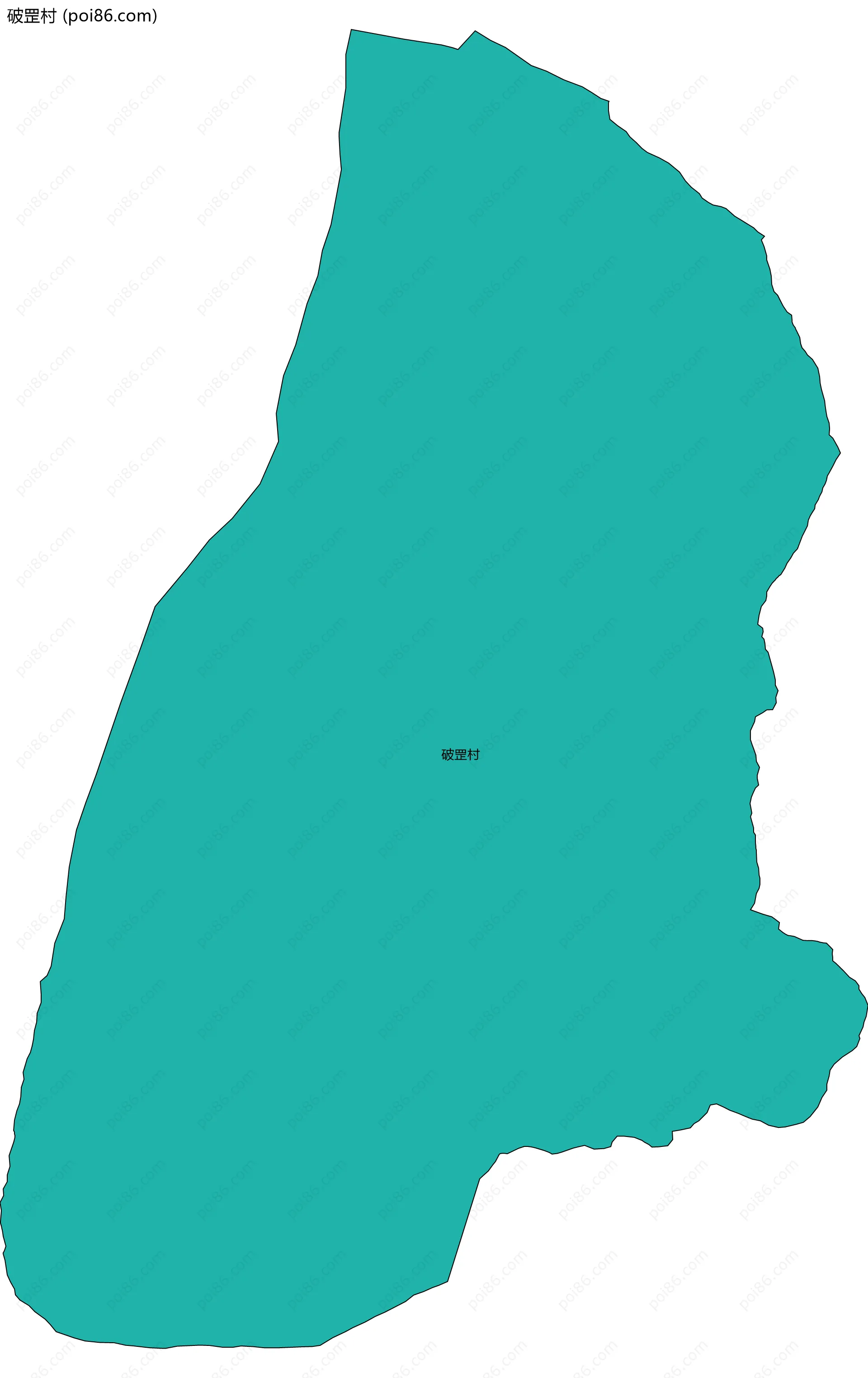 破罡村边界地图