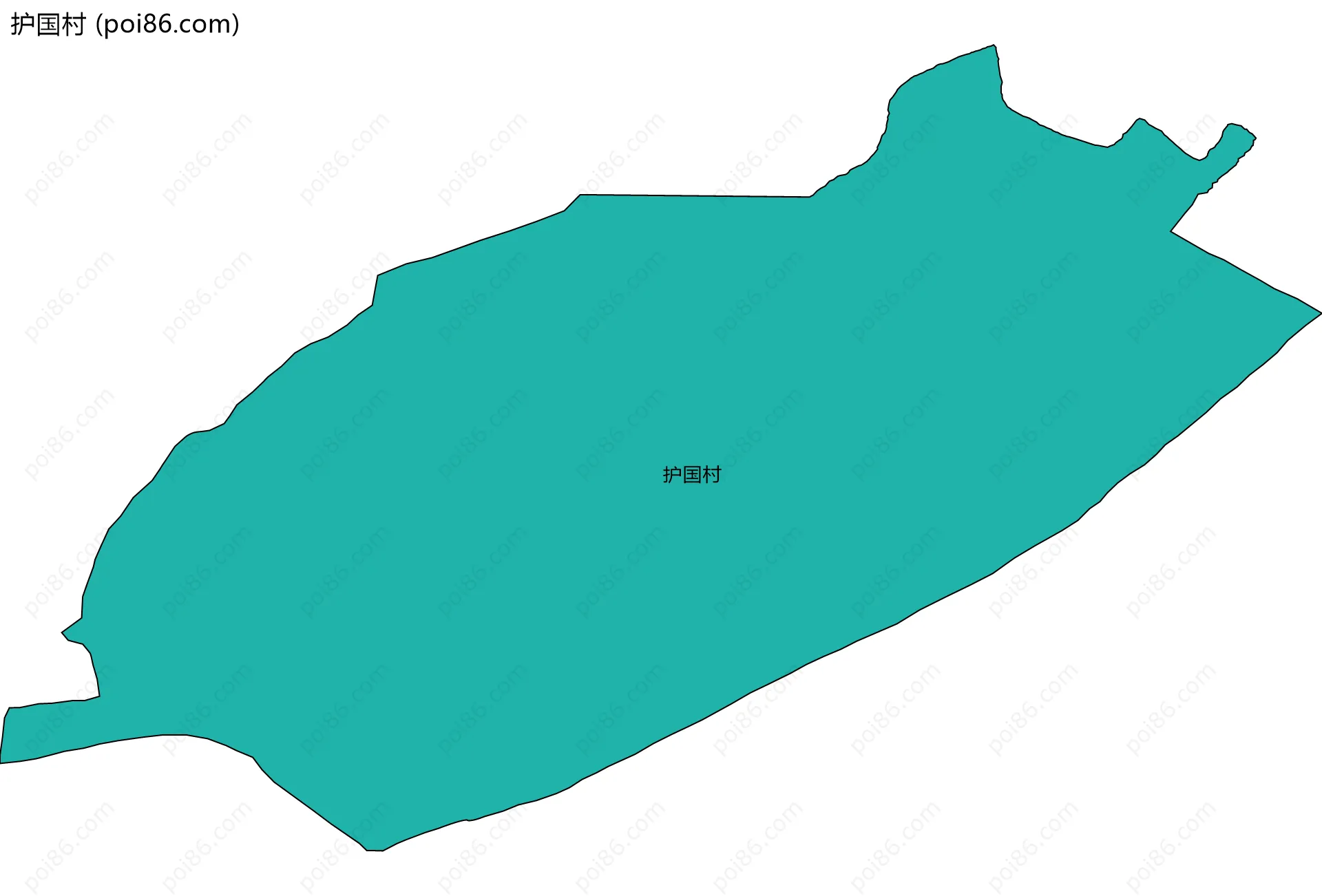 护国村边界地图