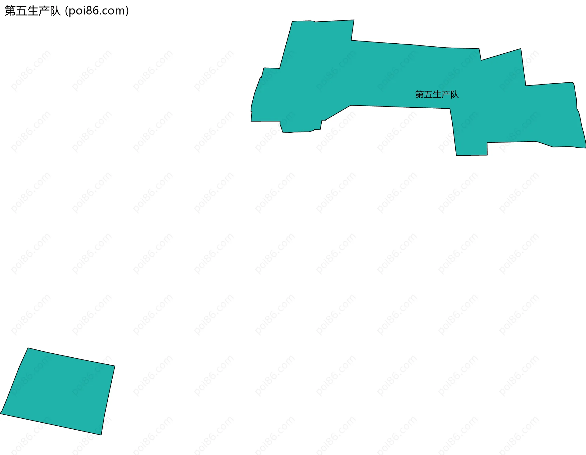 第五生产队边界地图