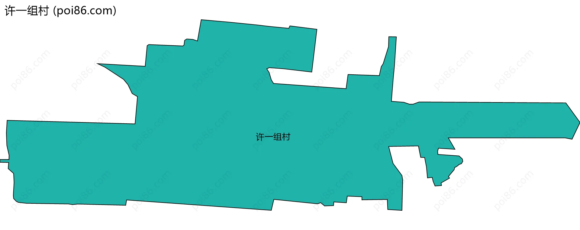 许一组村边界地图