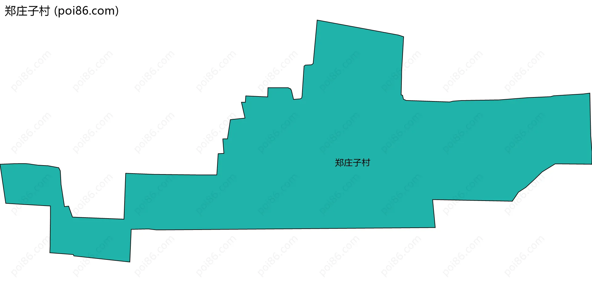 郑庄子村边界地图