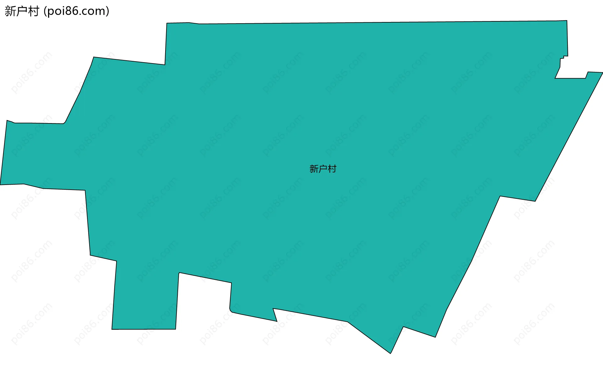 新户村边界地图