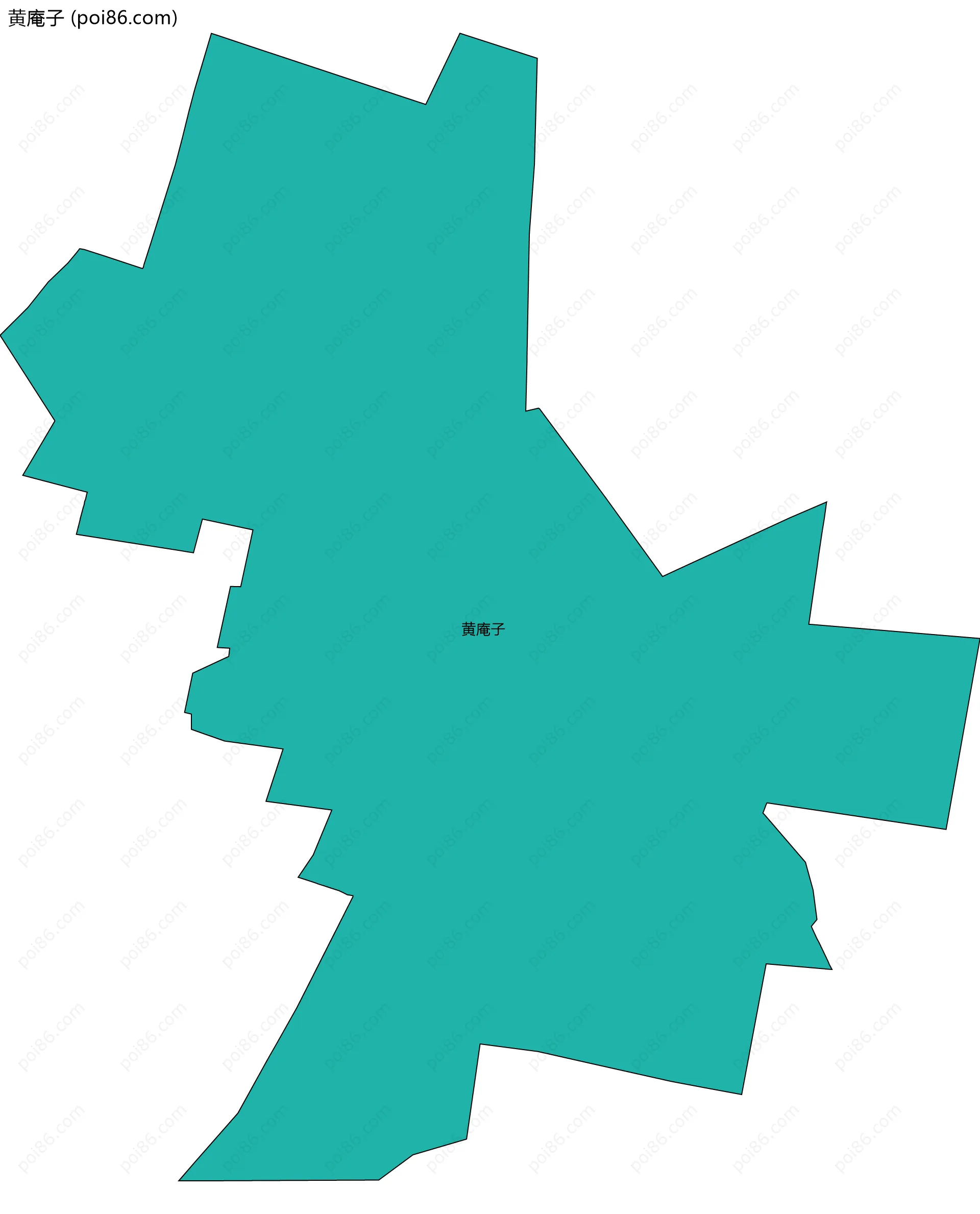 黄庵子边界地图