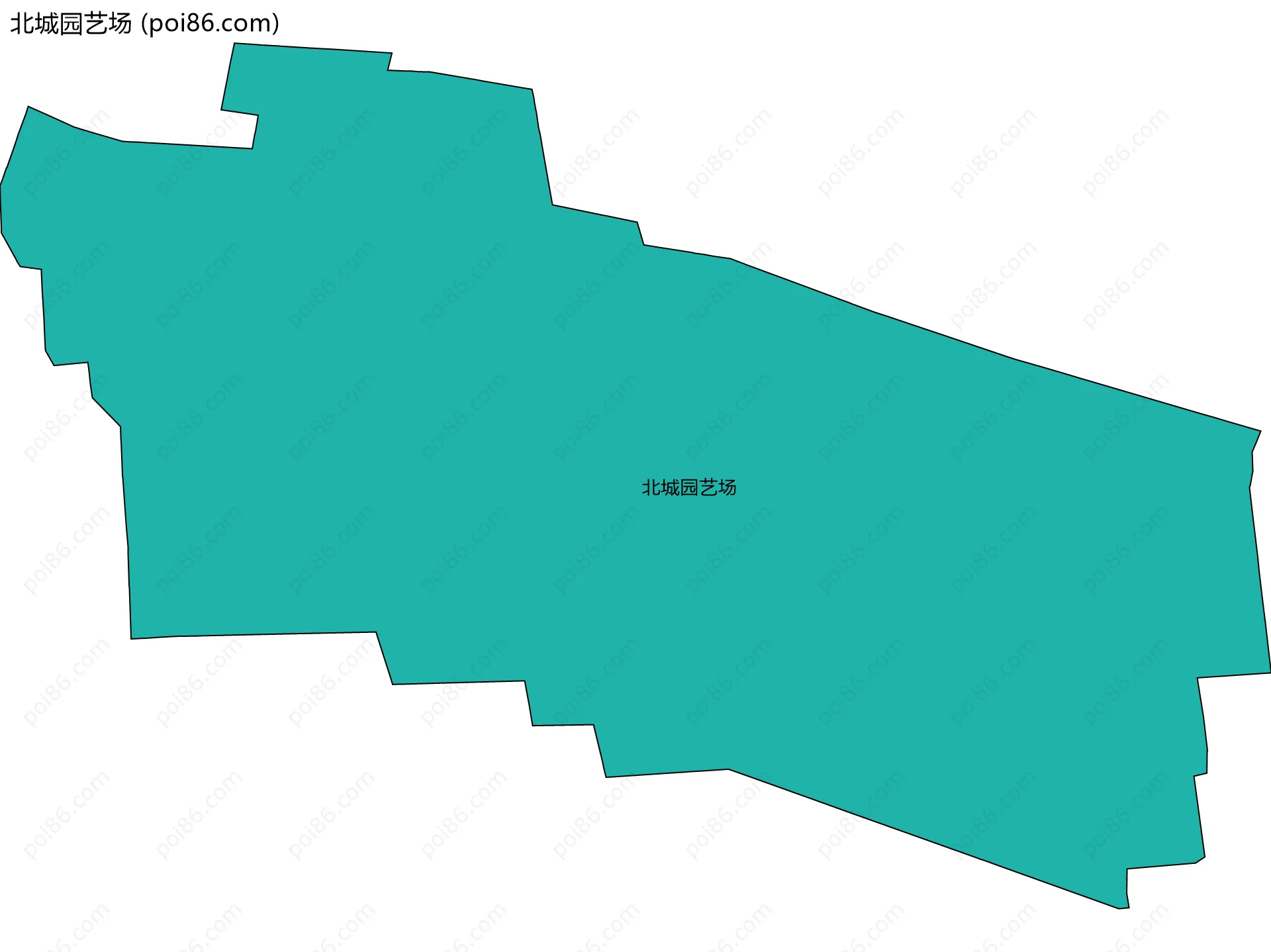 北城园艺场边界地图