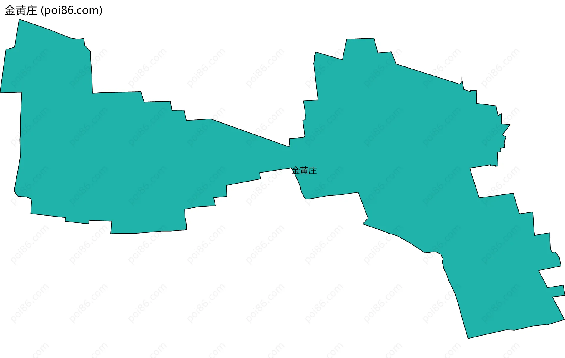 金黄庄边界地图