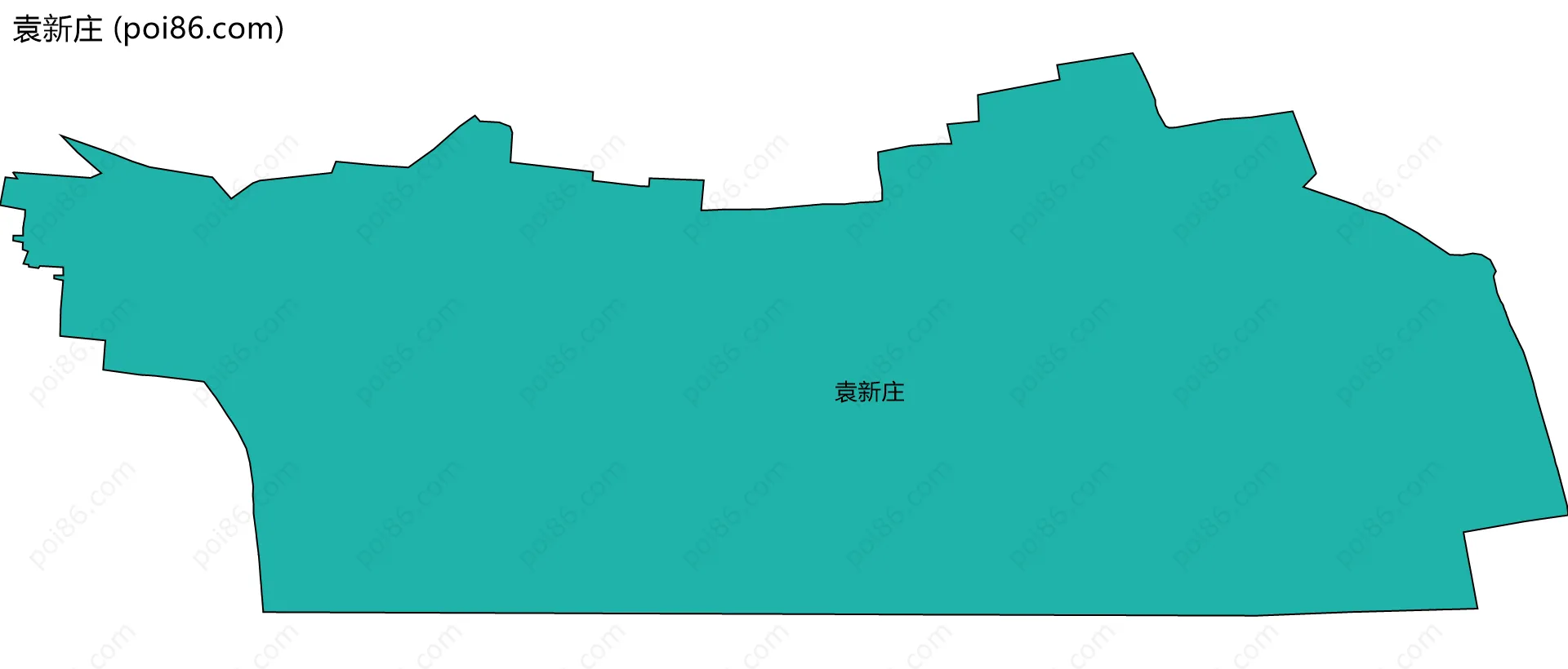 袁新庄边界地图
