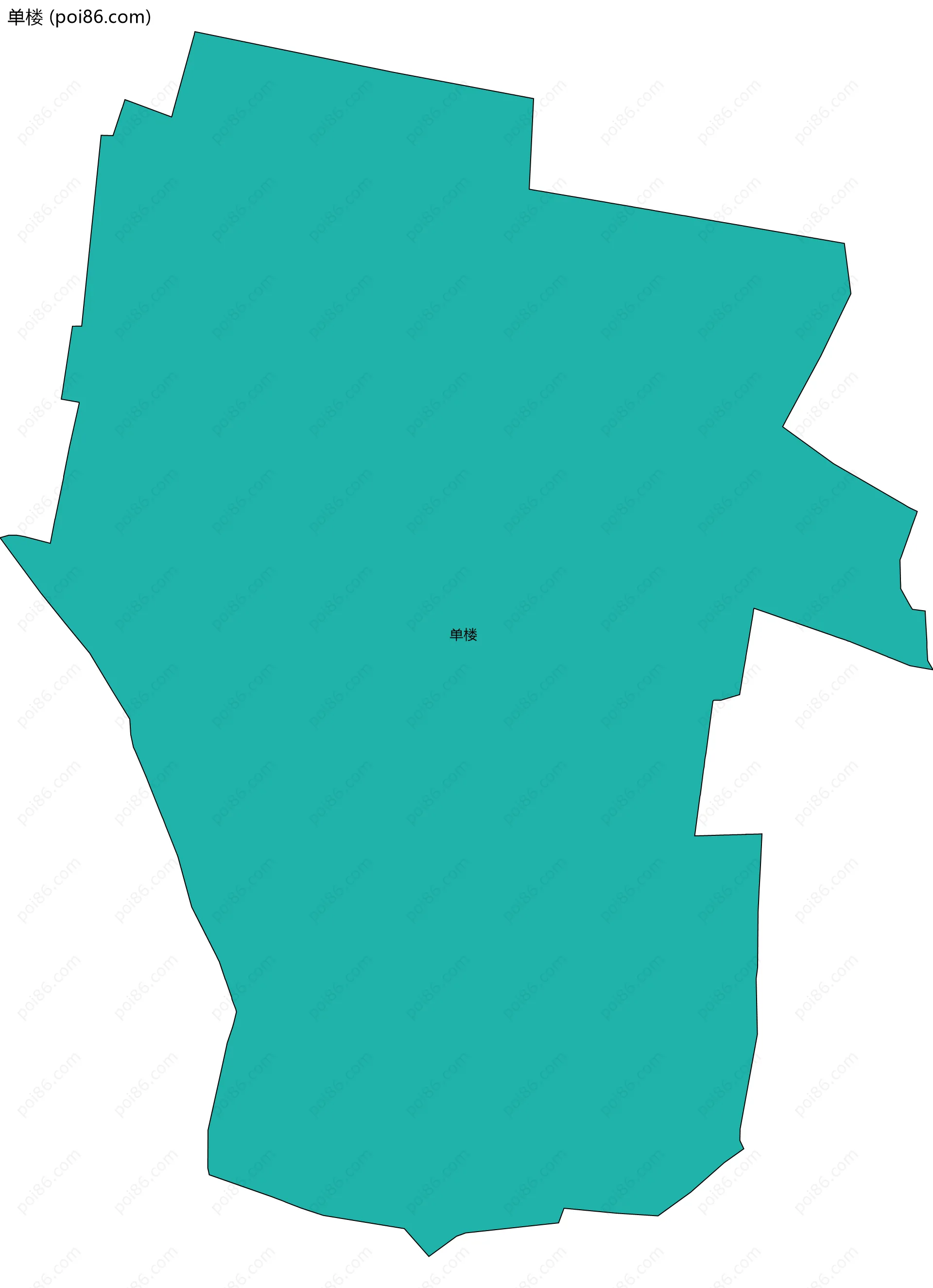单楼边界地图