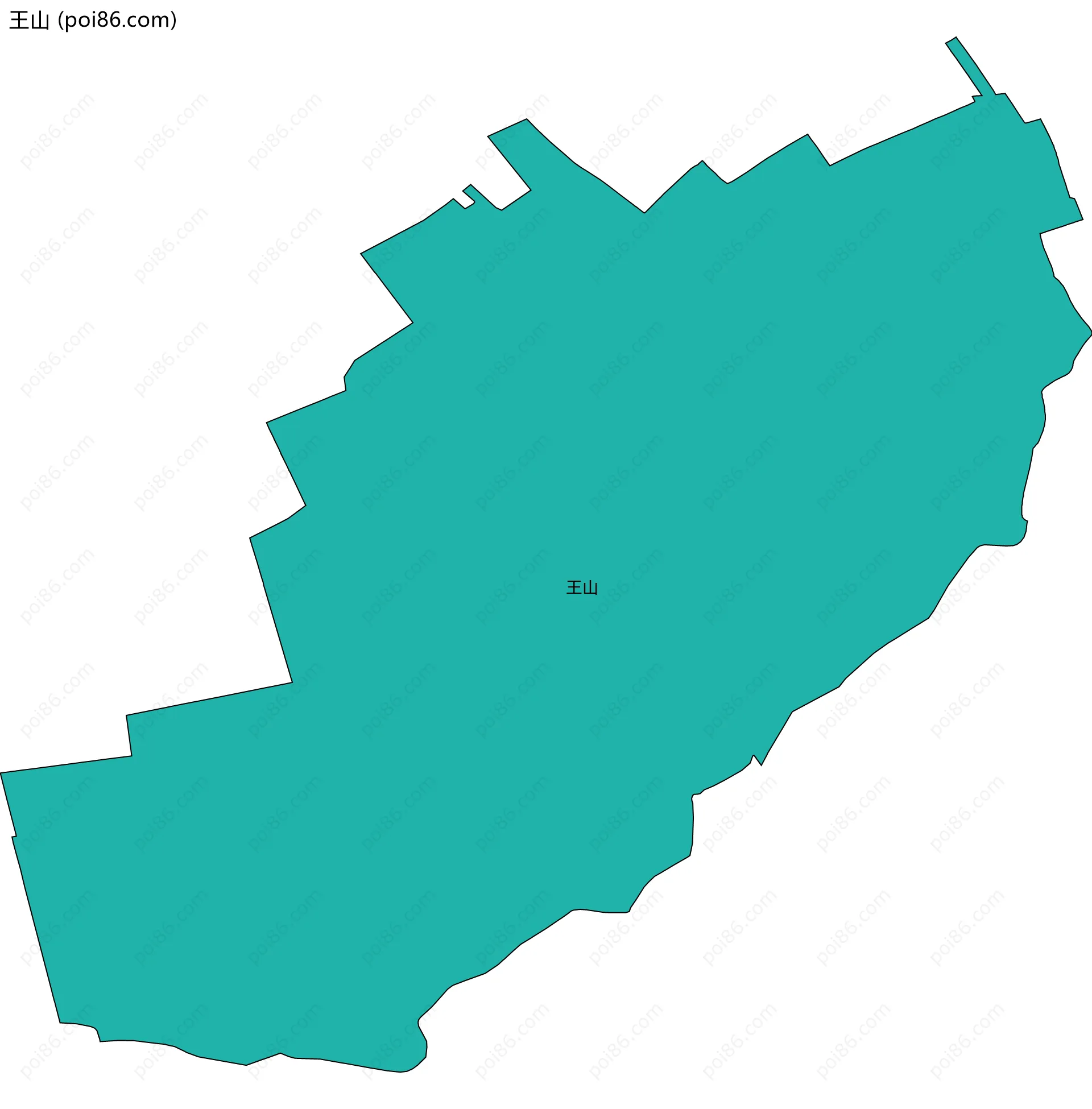 王山边界地图