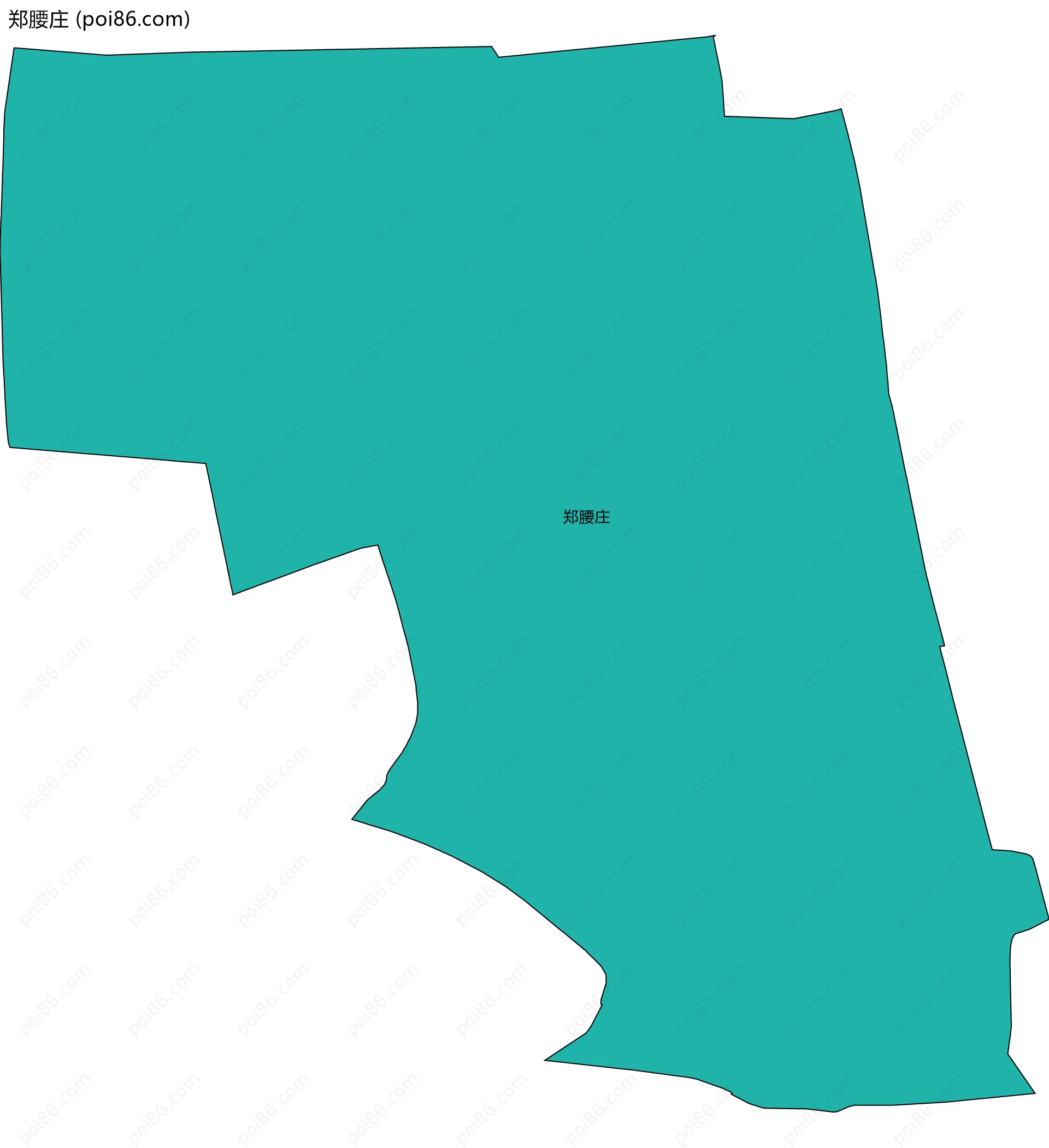 郑腰庄边界地图