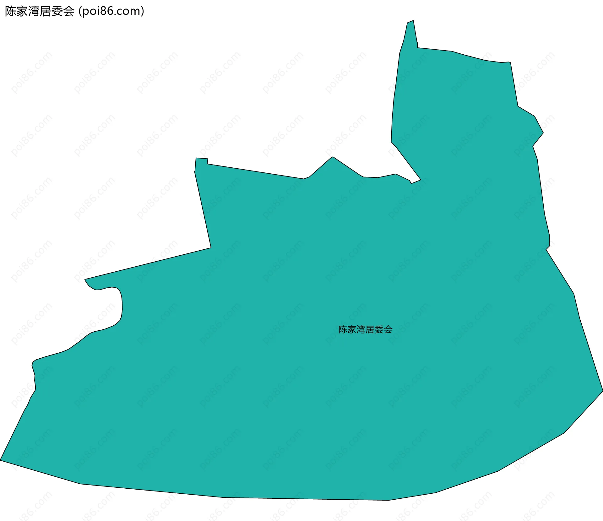 陈家湾居委会边界地图