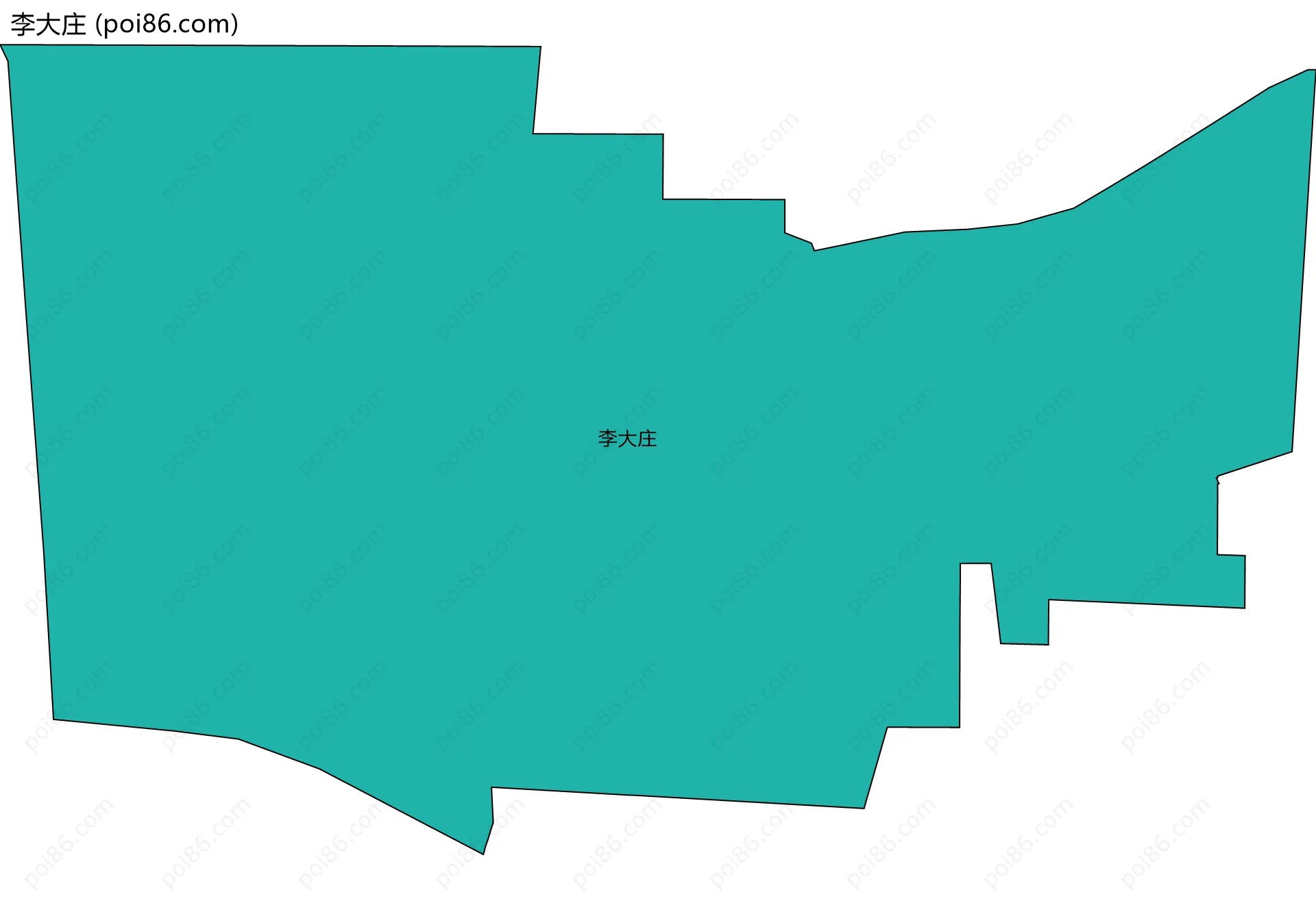 李大庄边界地图