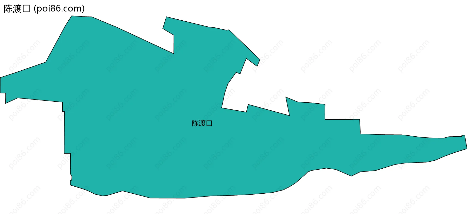 陈渡口边界地图