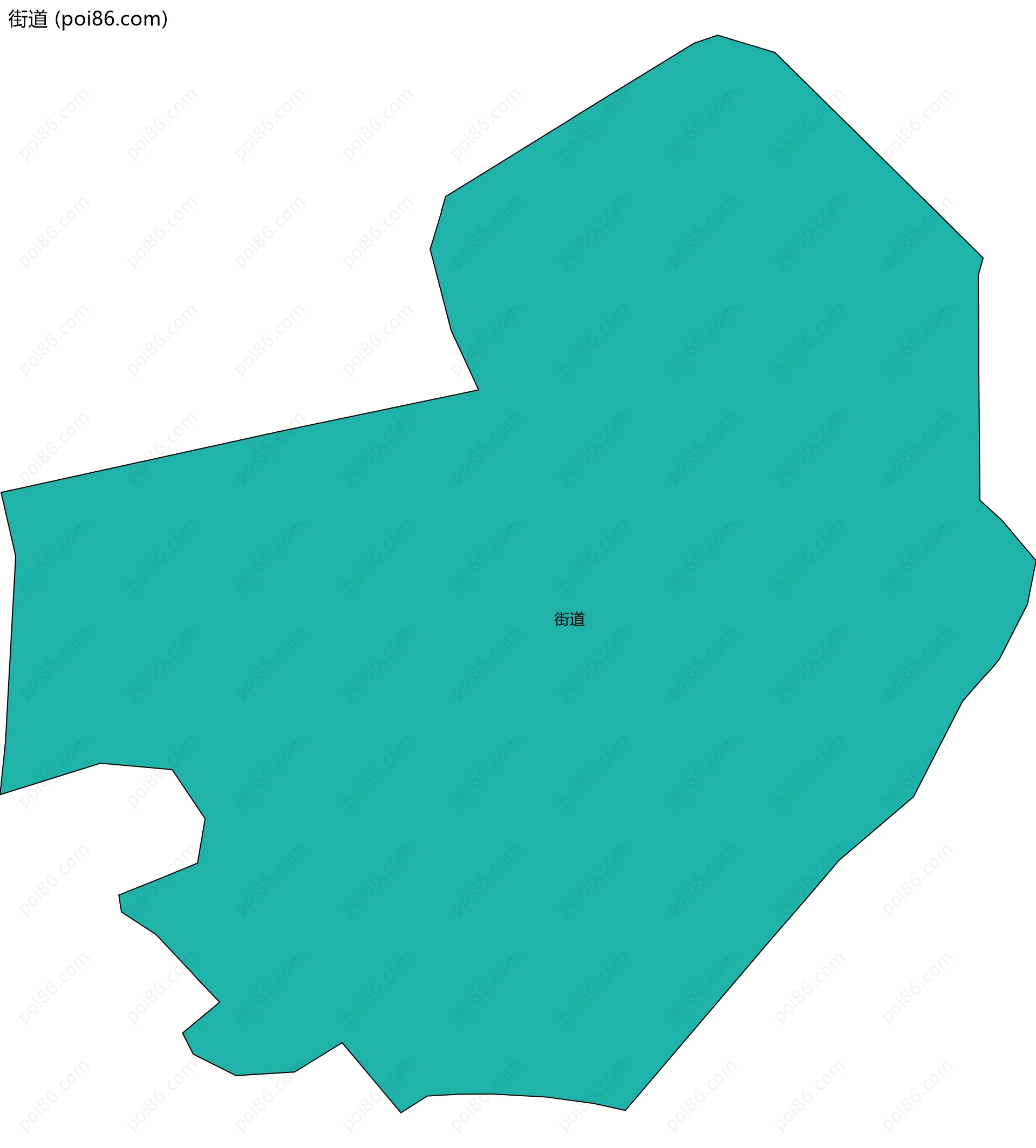 街道边界地图