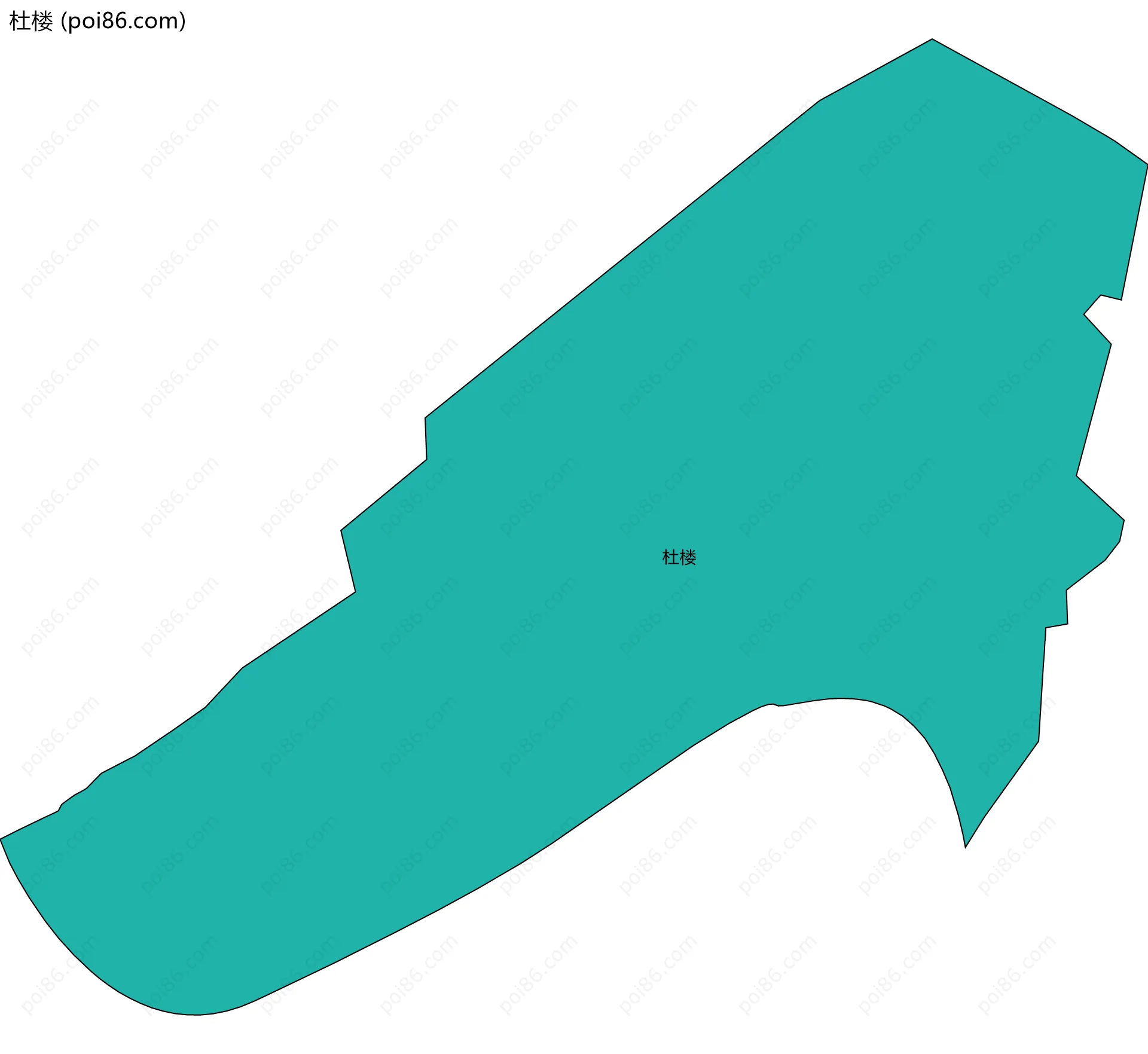 杜楼边界地图