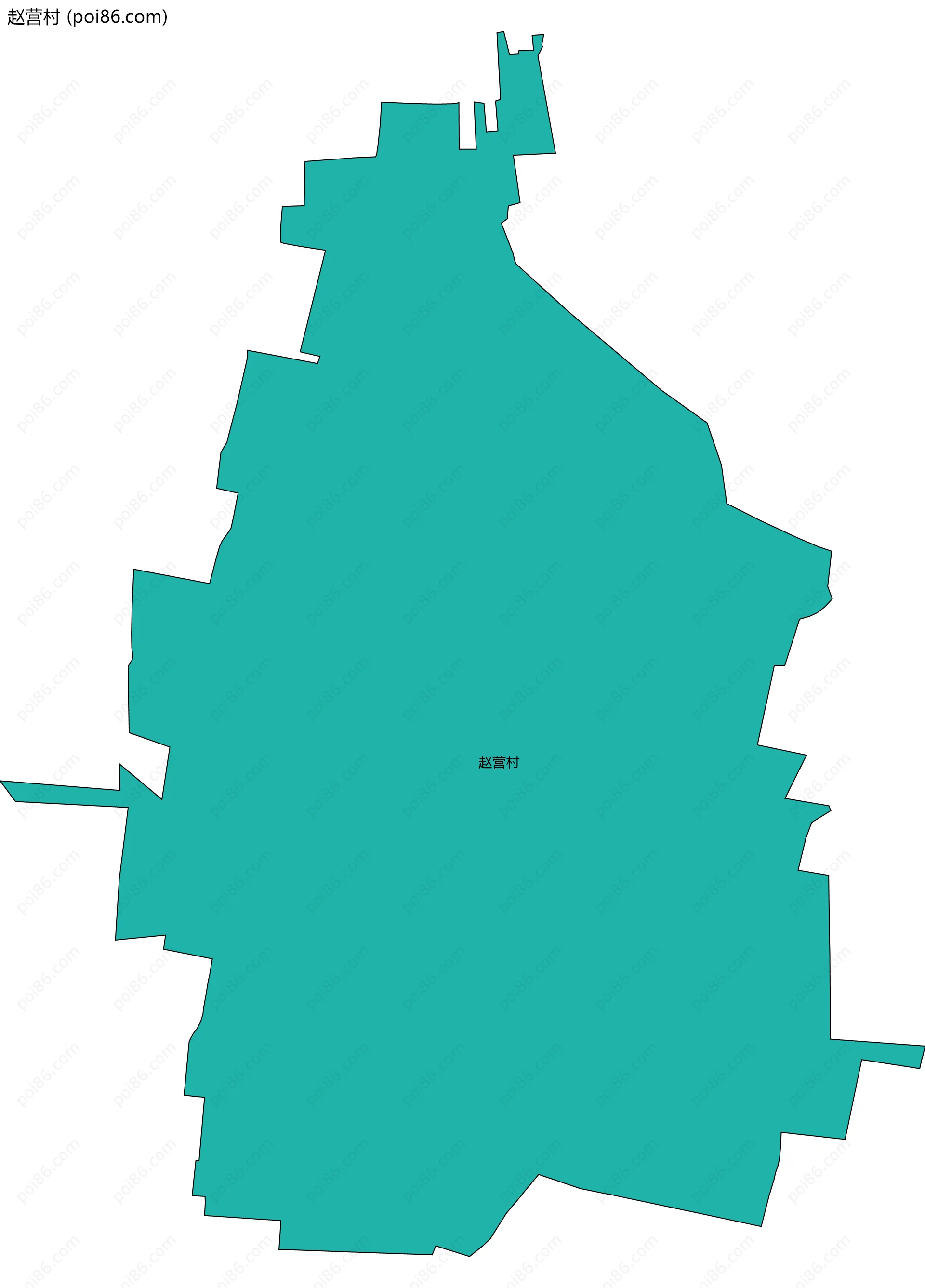 赵营村边界地图