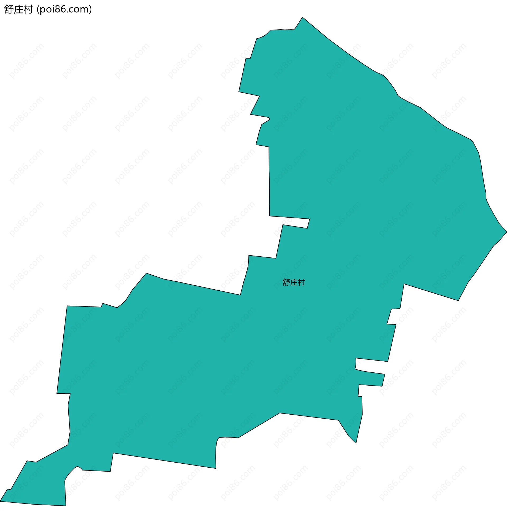 舒庄村边界地图