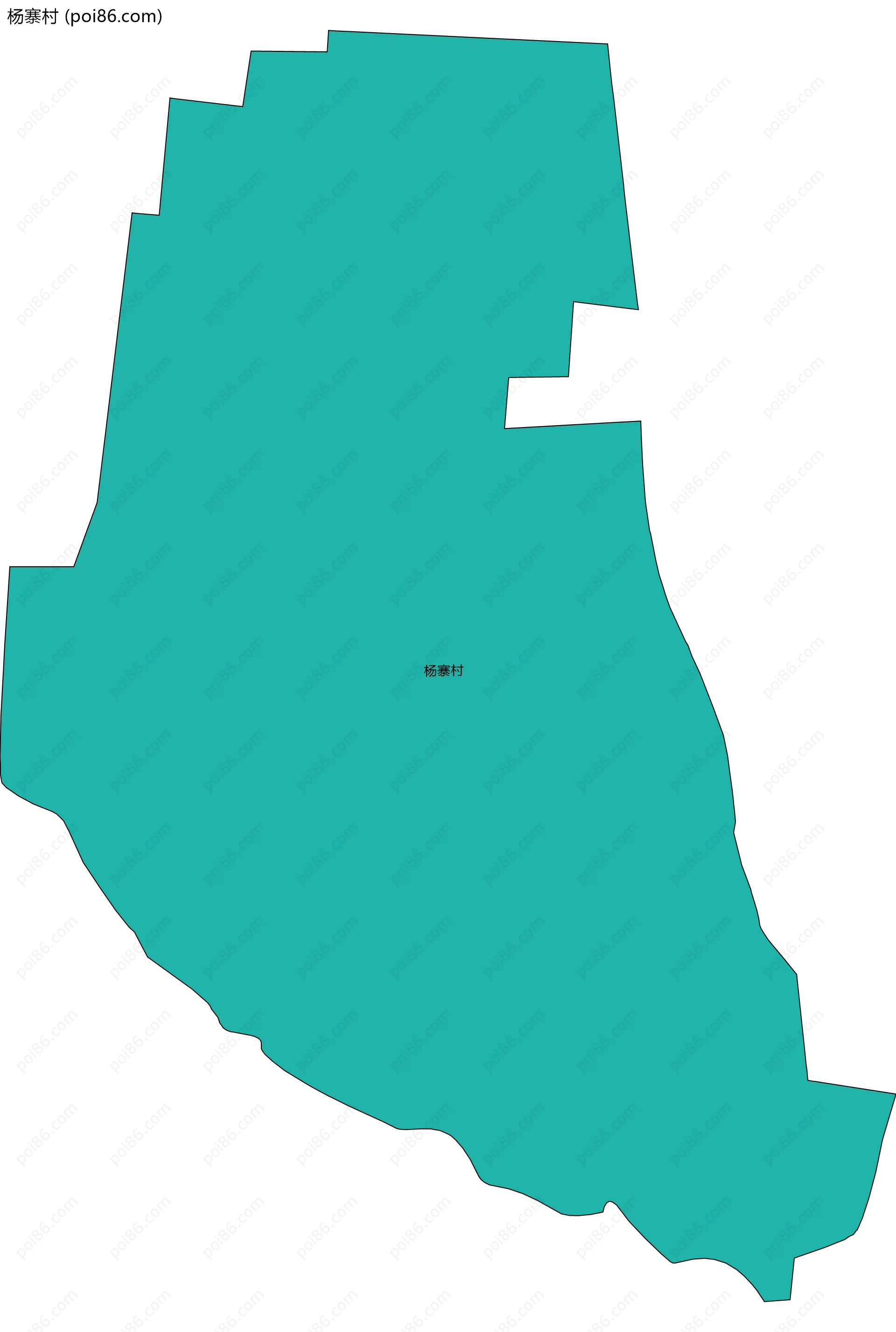 杨寨村边界地图