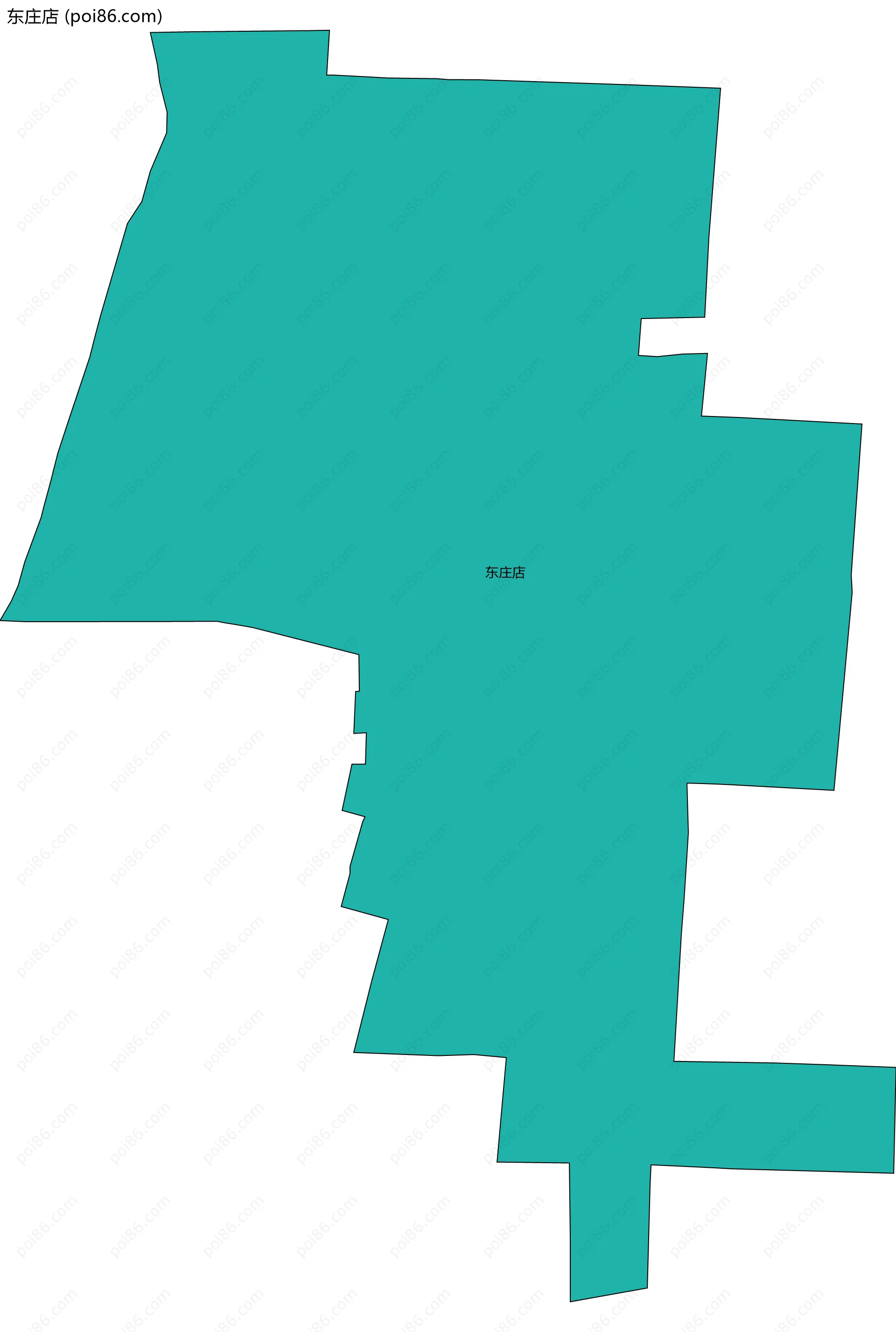 东庄店边界地图