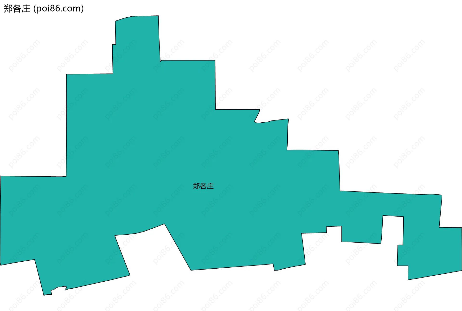 郑各庄边界地图