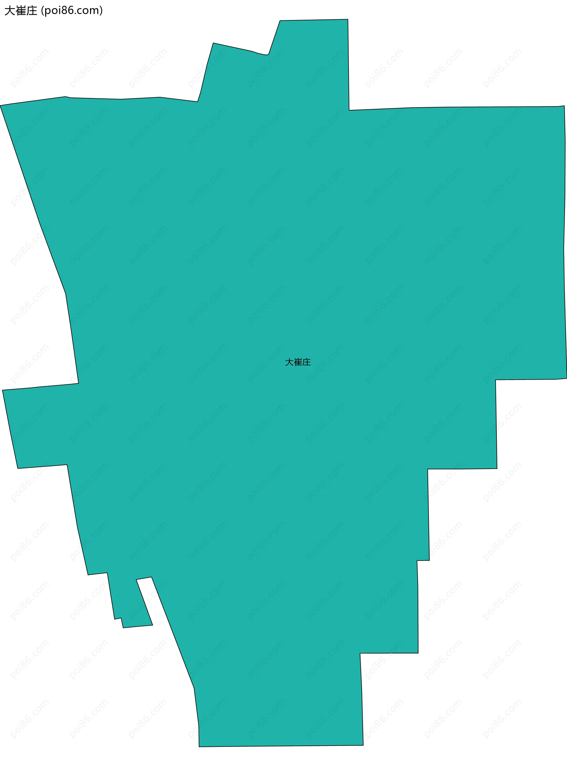 大崔庄边界地图