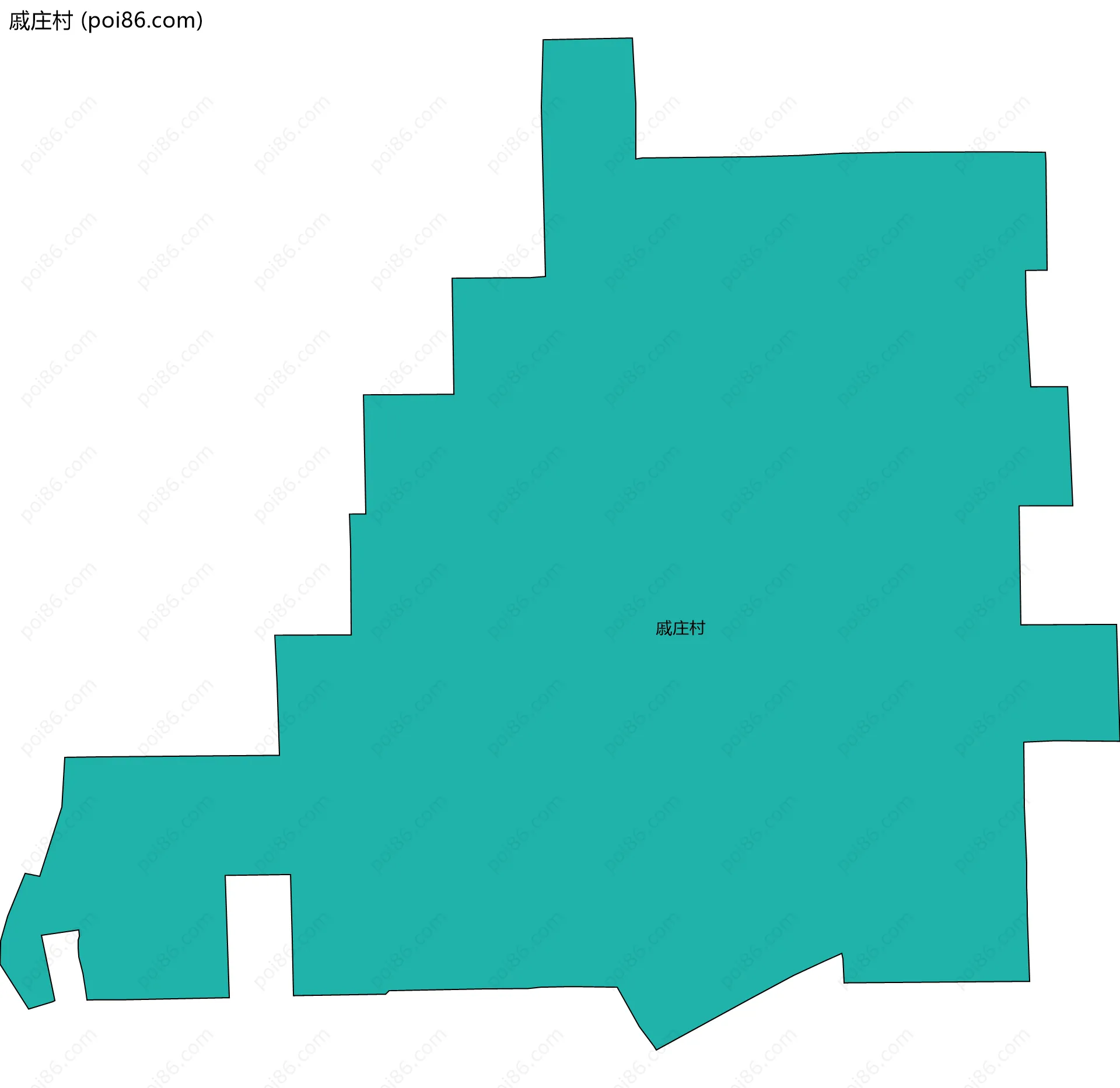 戚庄村边界地图