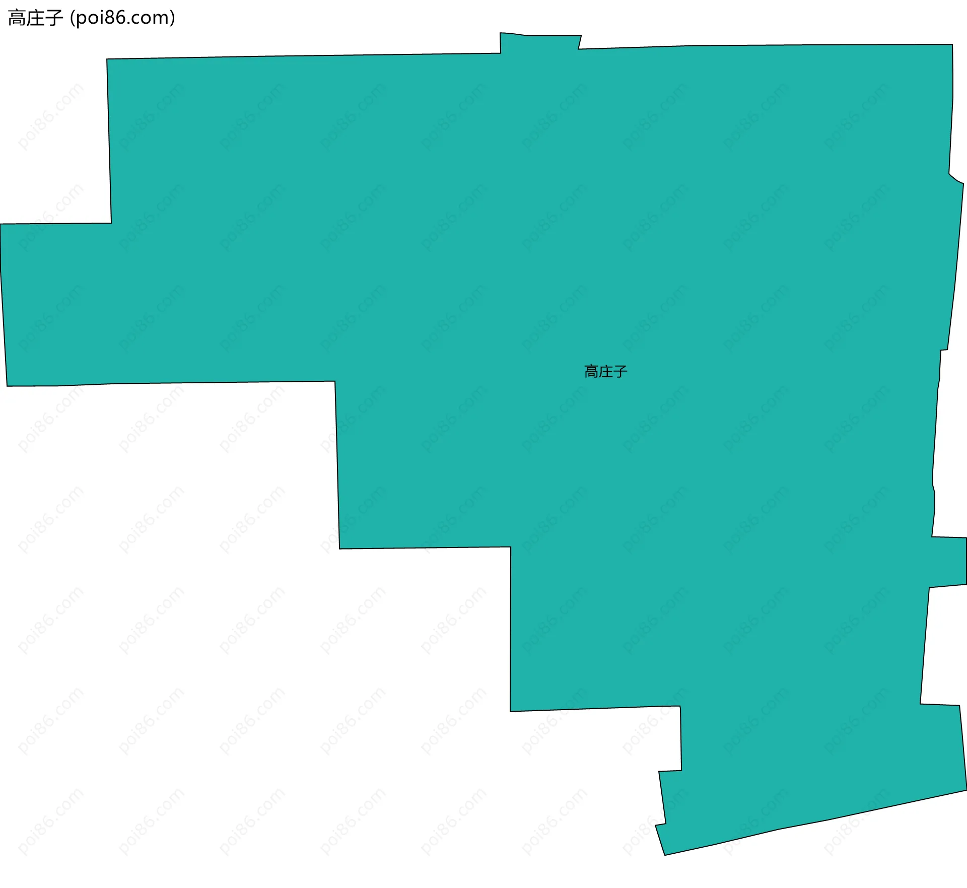 高庄子边界地图