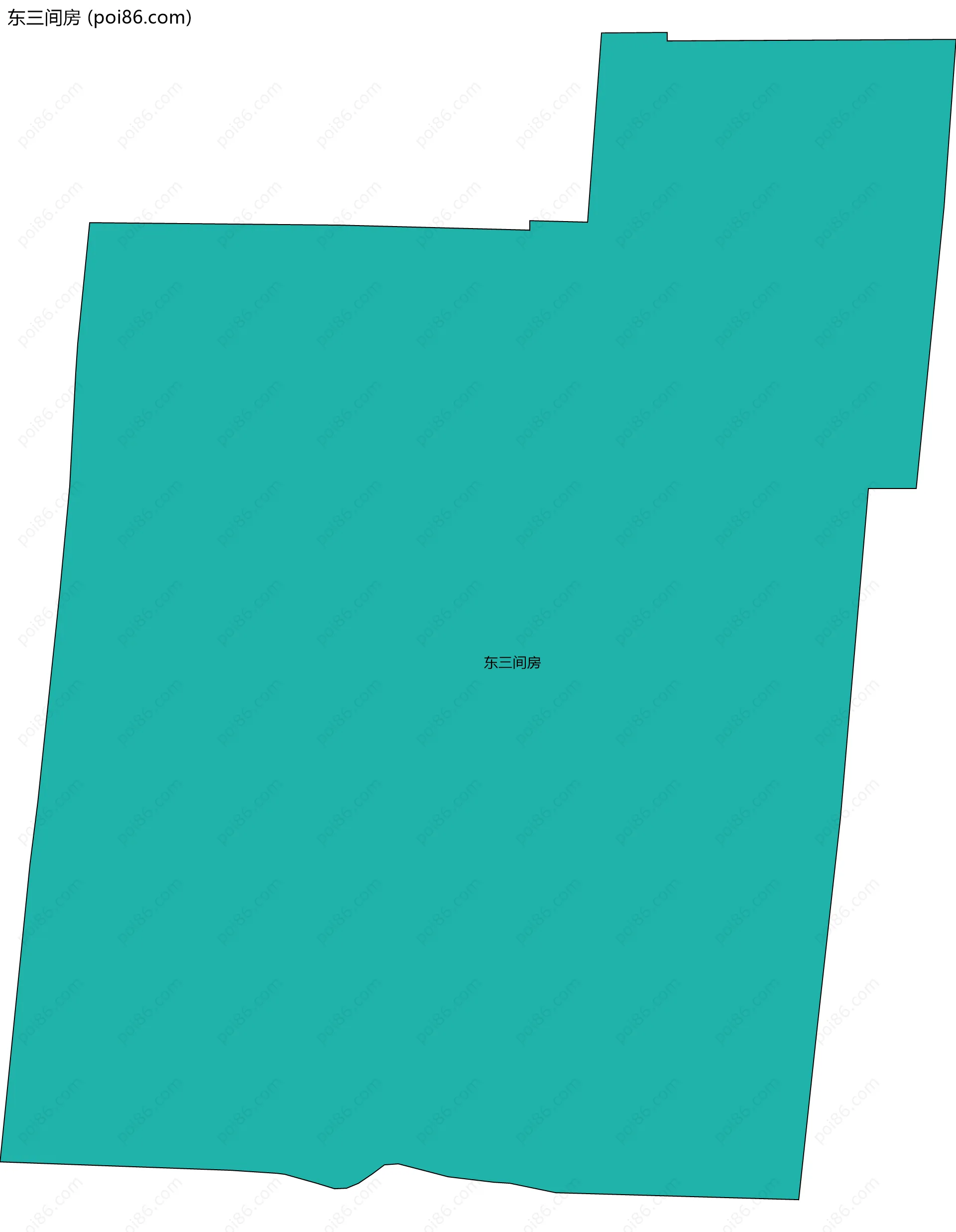 东三间房边界地图