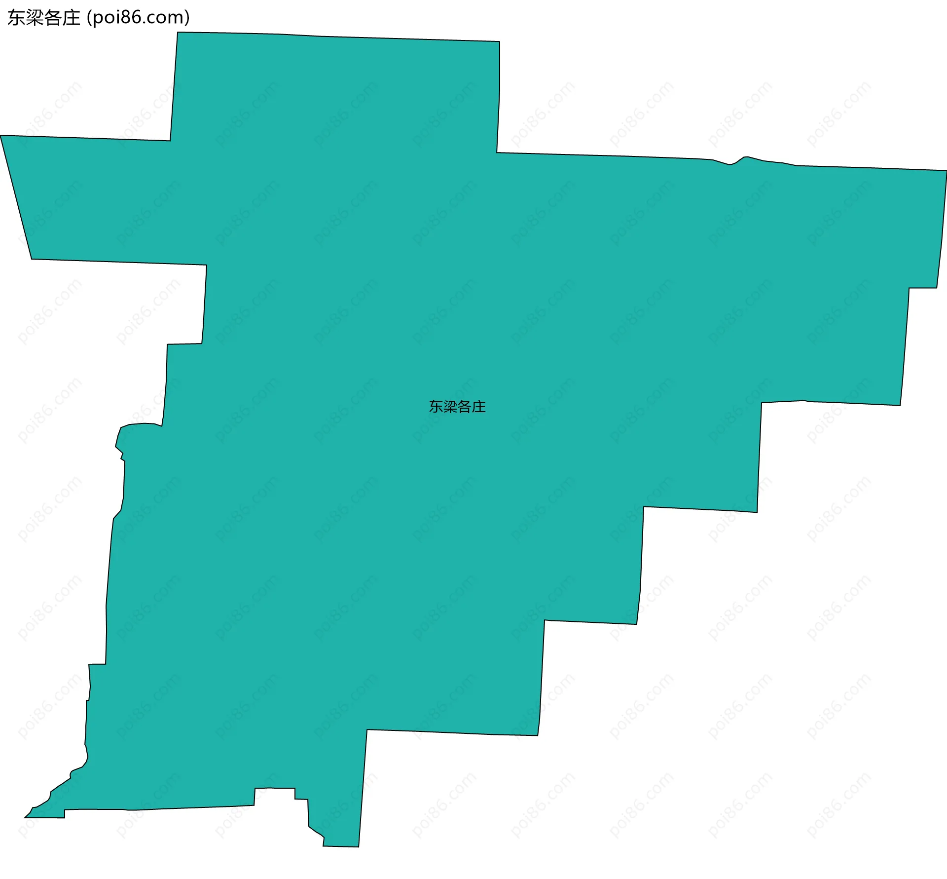 东梁各庄边界地图