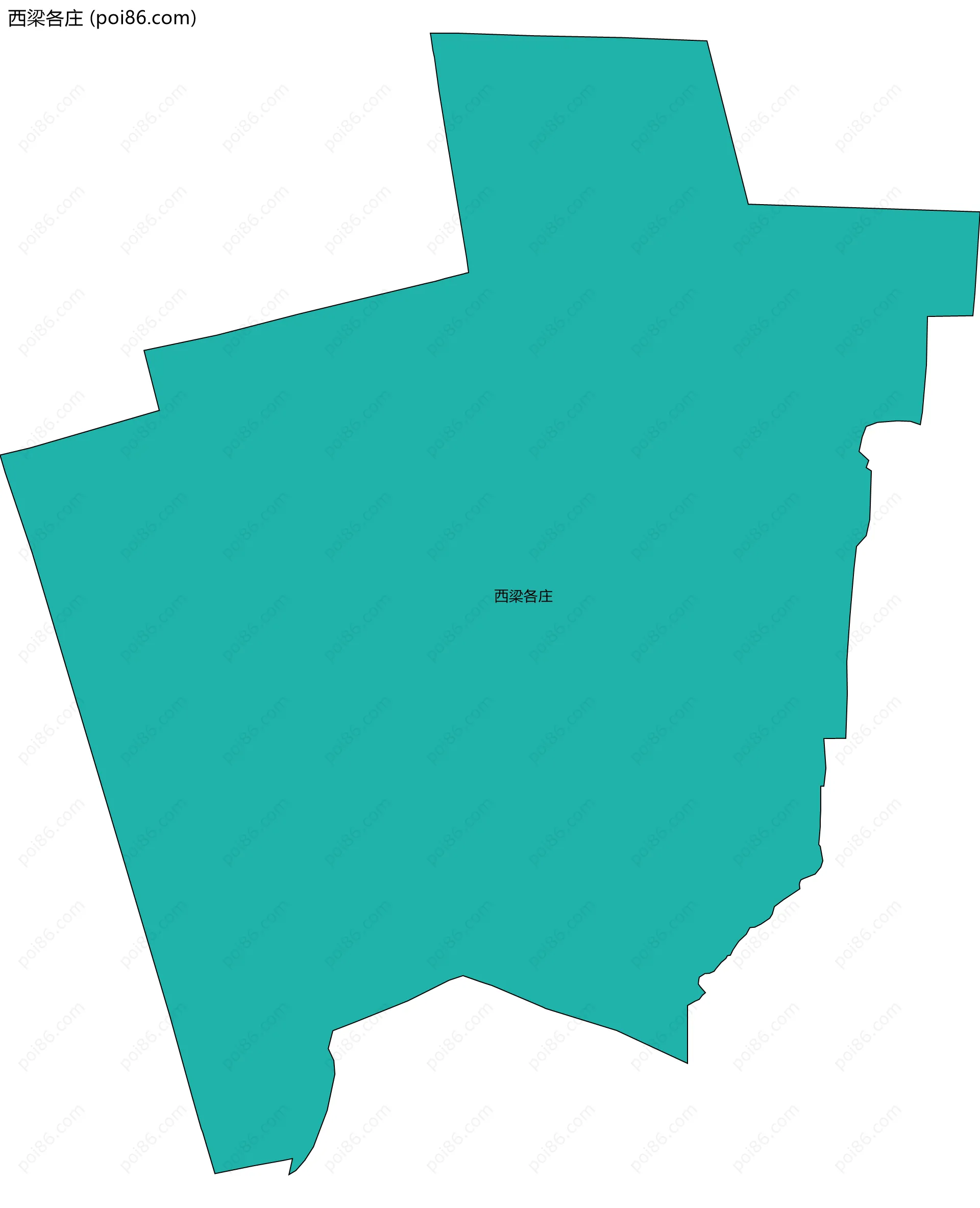 西梁各庄边界地图